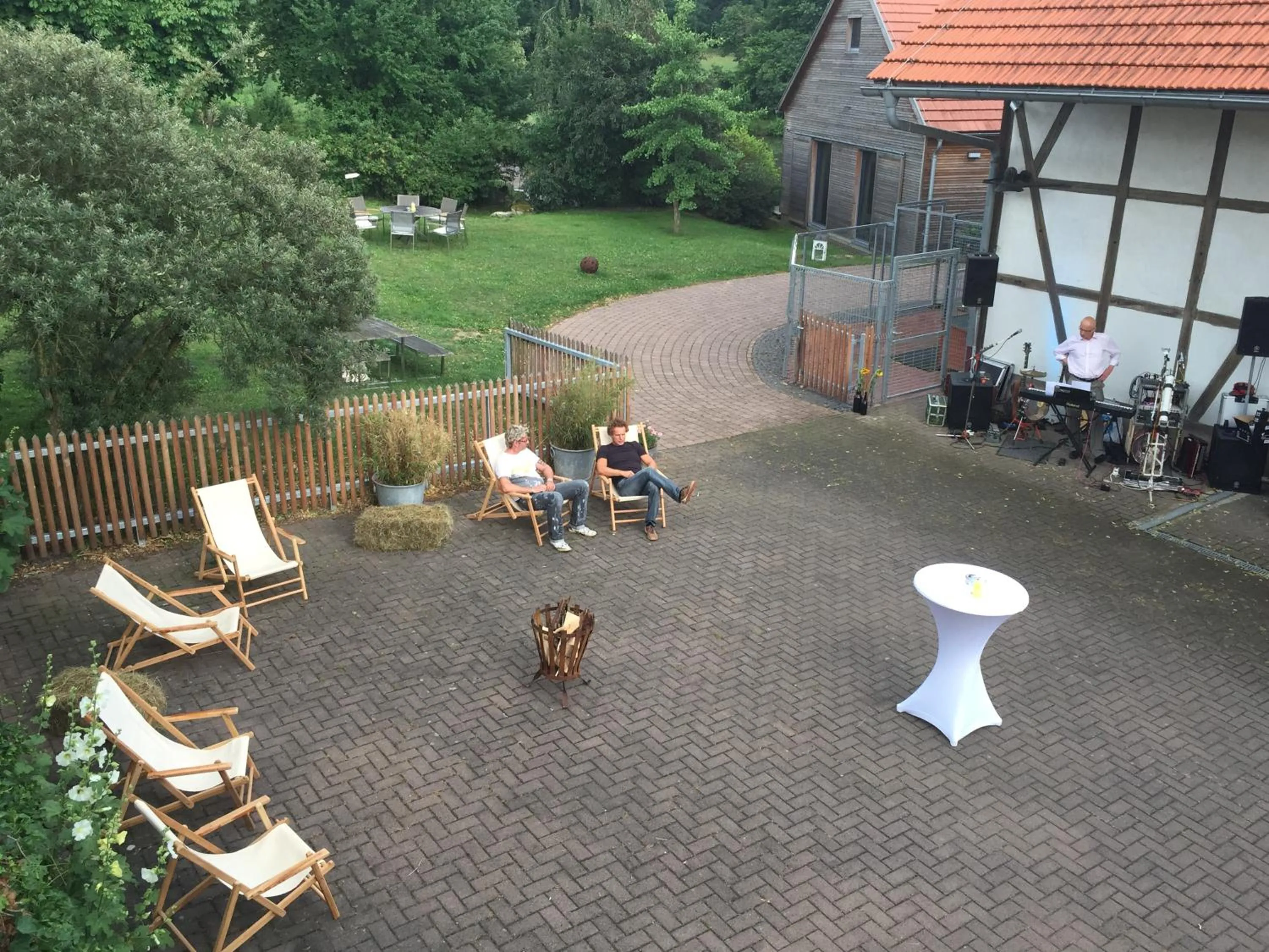 Patio in LindenGut Bio Hotel & Bio Herberge