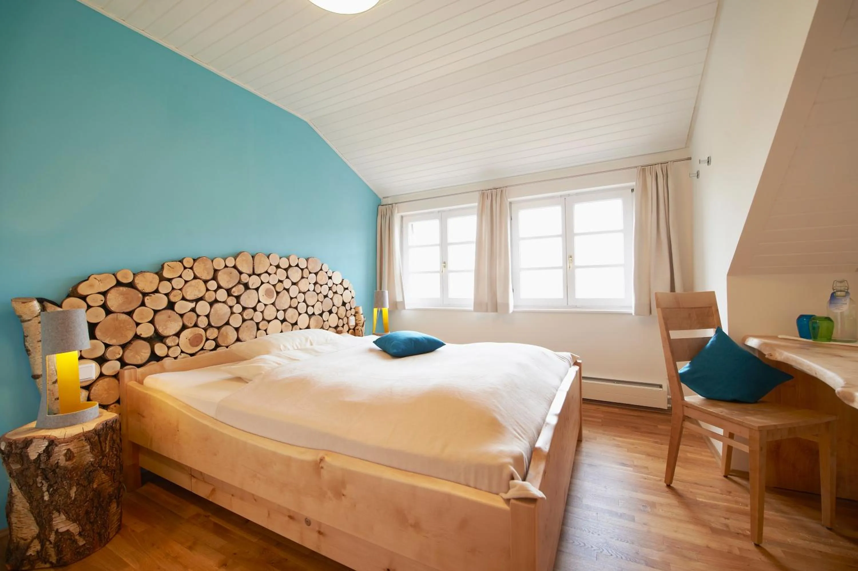 Photo of the whole room, Bed in LindenGut Bio Hotel & Bio Herberge