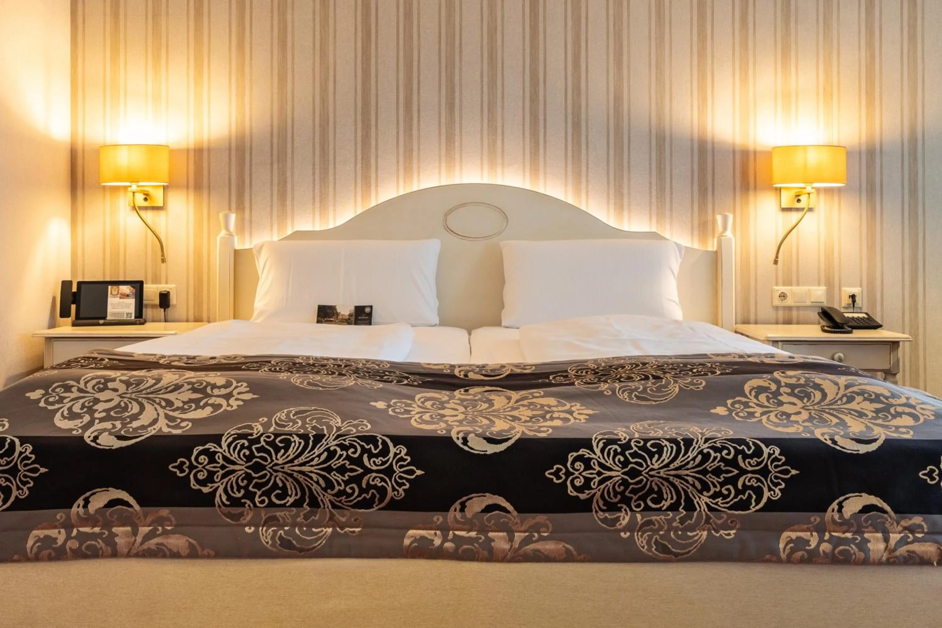 Bed in Romantik Hotel Bösehof