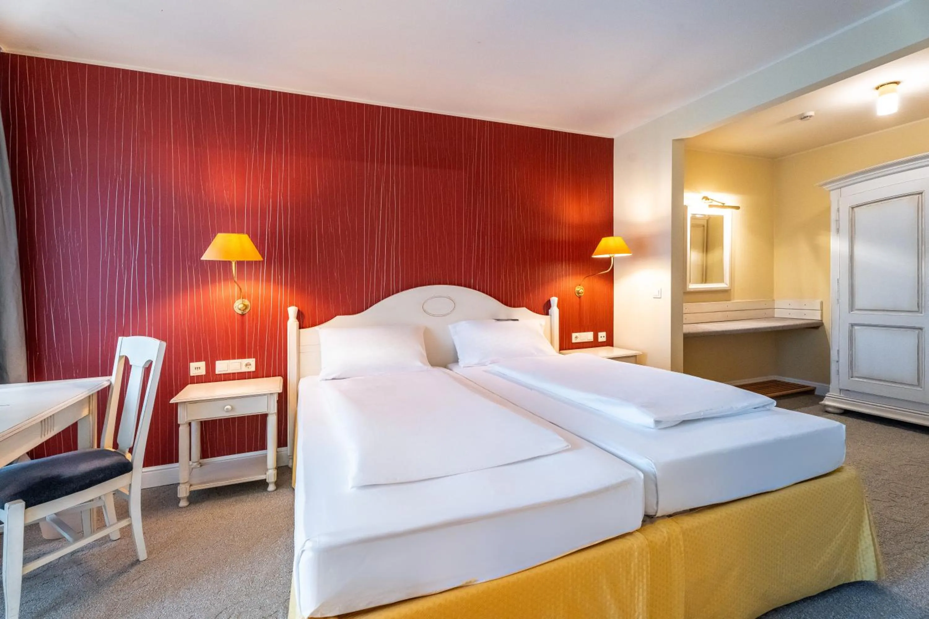 Bed in Romantik Hotel Bösehof