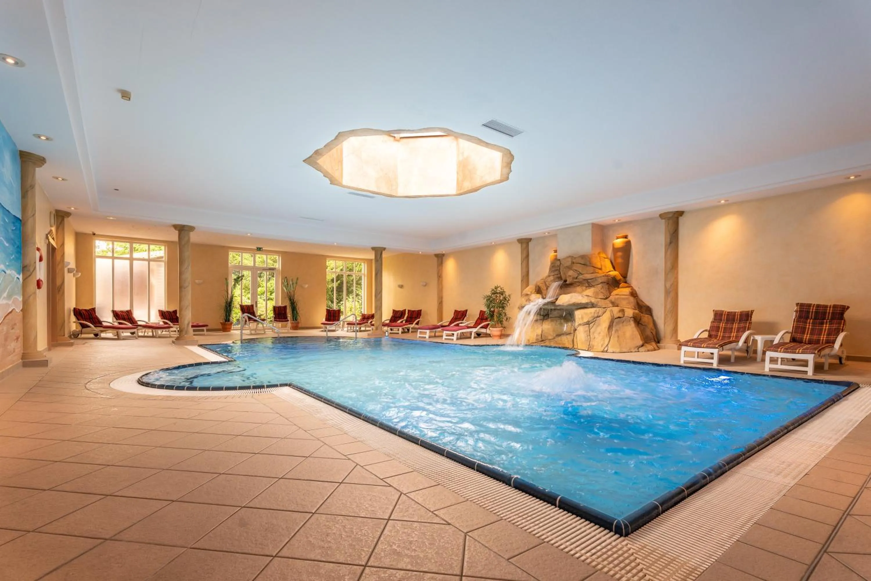 Pool view in Romantik Hotel Bösehof