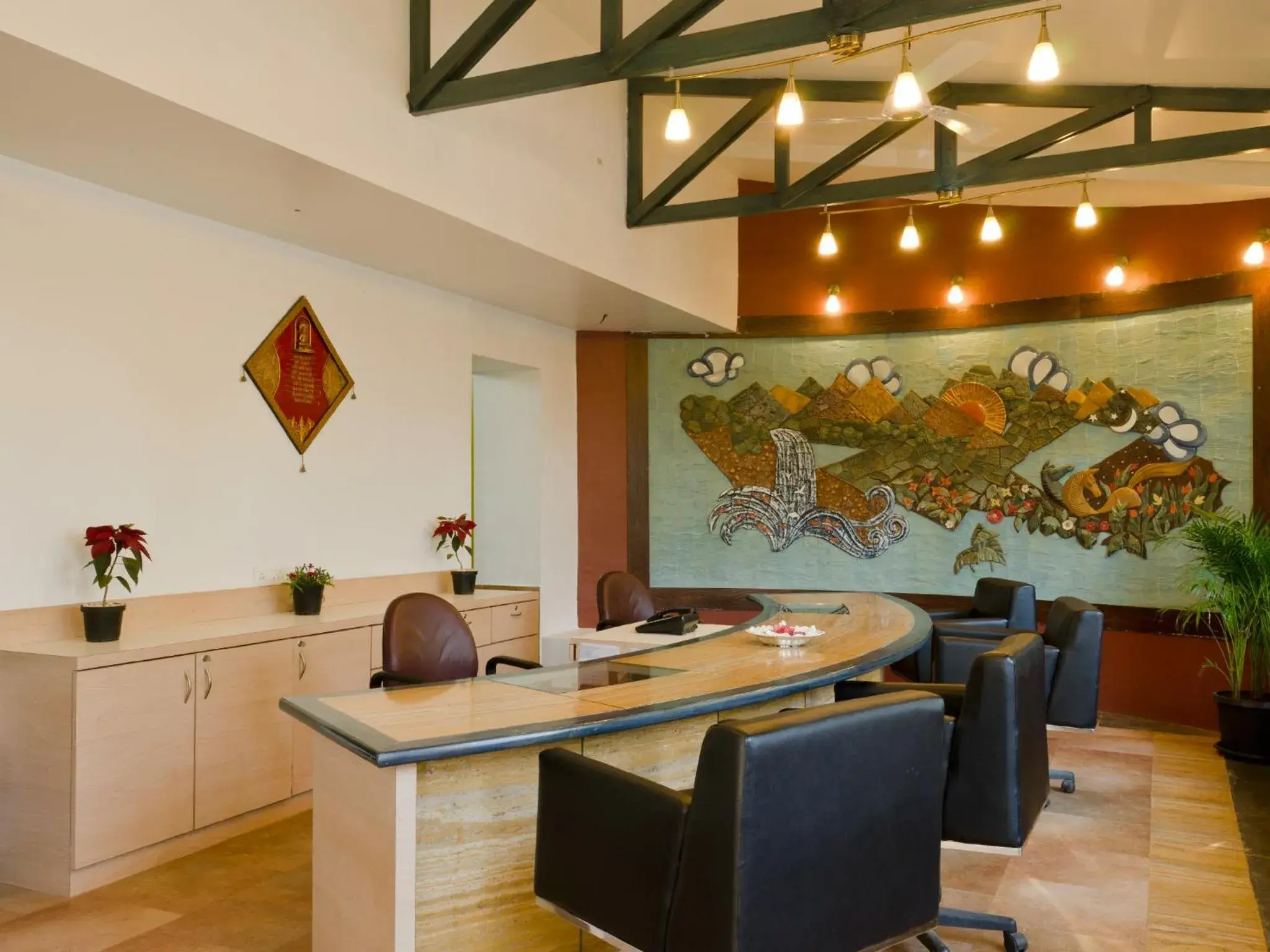 Lobby or reception in Club Mahindra Saj Mahabaleshwar Lobby or reception in Club Mahindra Saj Mahabaleshwar