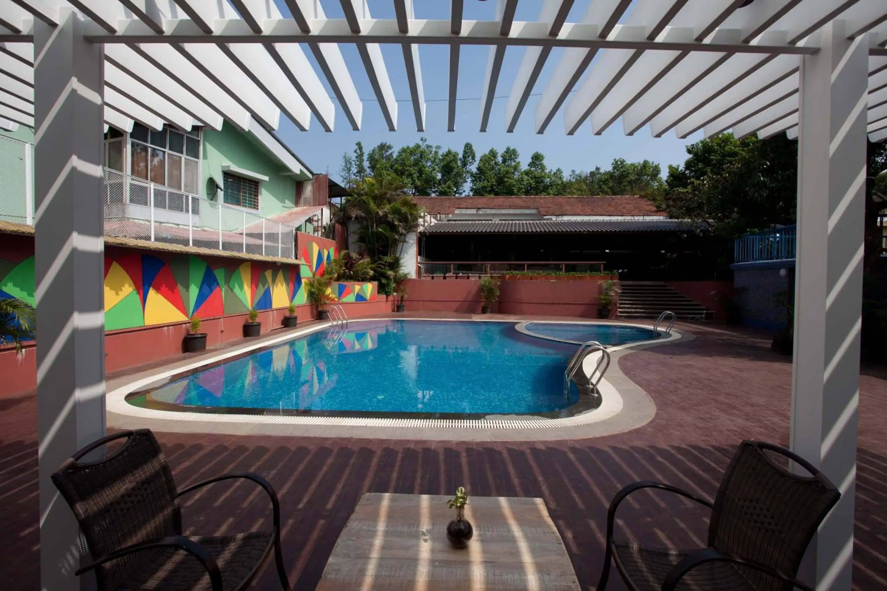 Swimming pool in Club Mahindra Saj Mahabaleshwar Swimming pool in Club Mahindra Saj Mahabaleshwar