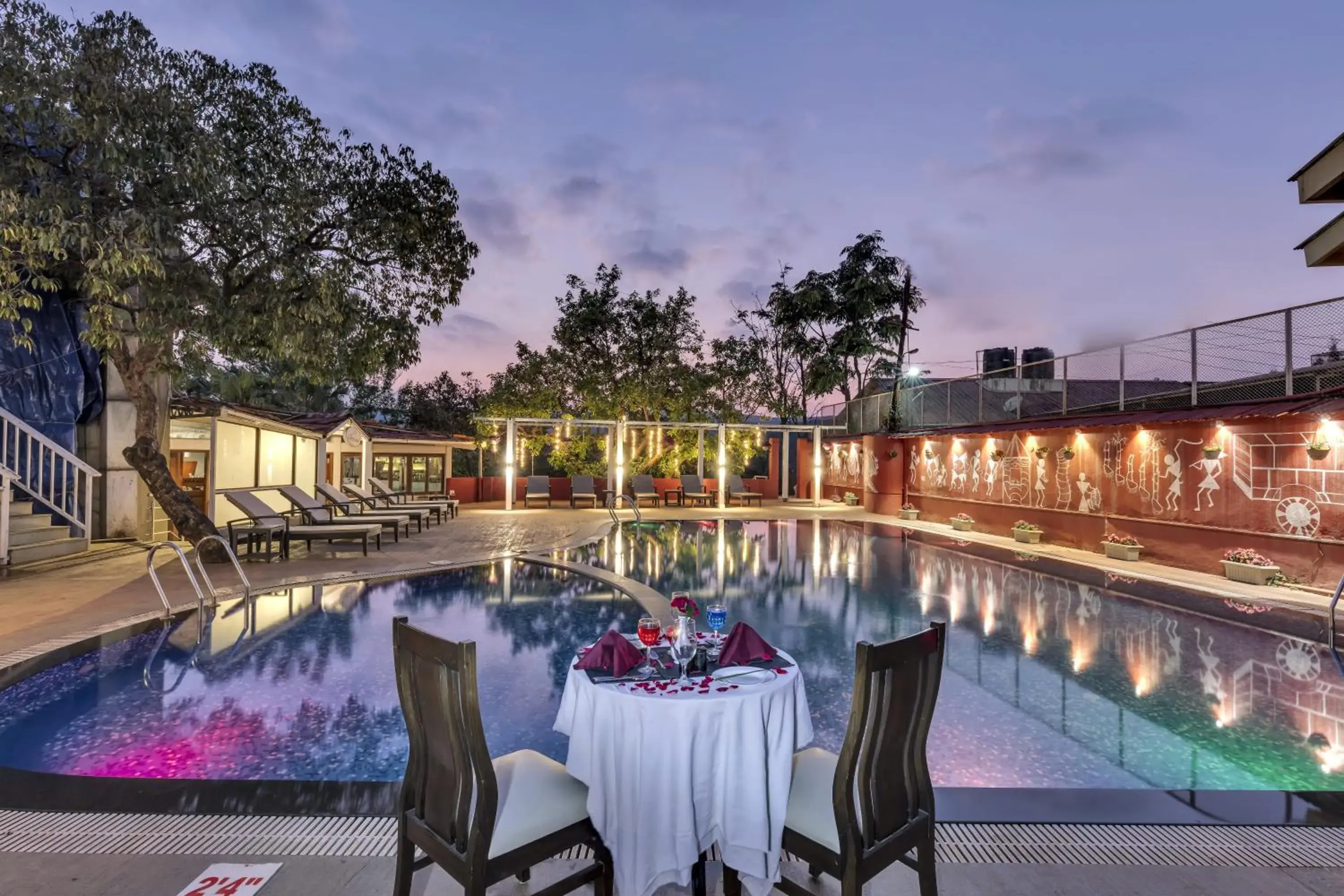 Swimming pool in Club Mahindra Saj Mahabaleshwar Swimming pool in Club Mahindra Saj Mahabaleshwar