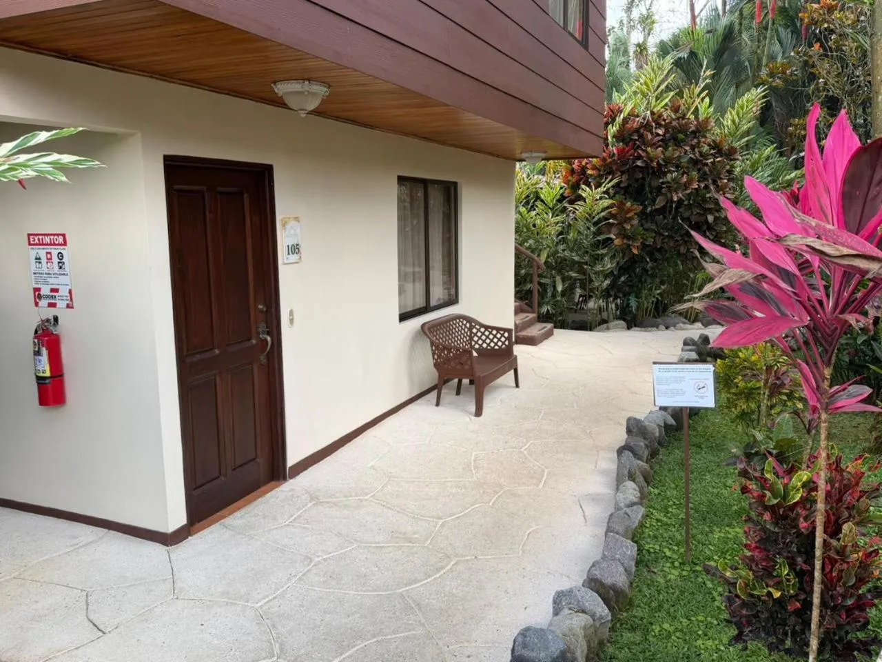 Garden view in Orquideas Boutique Hotel