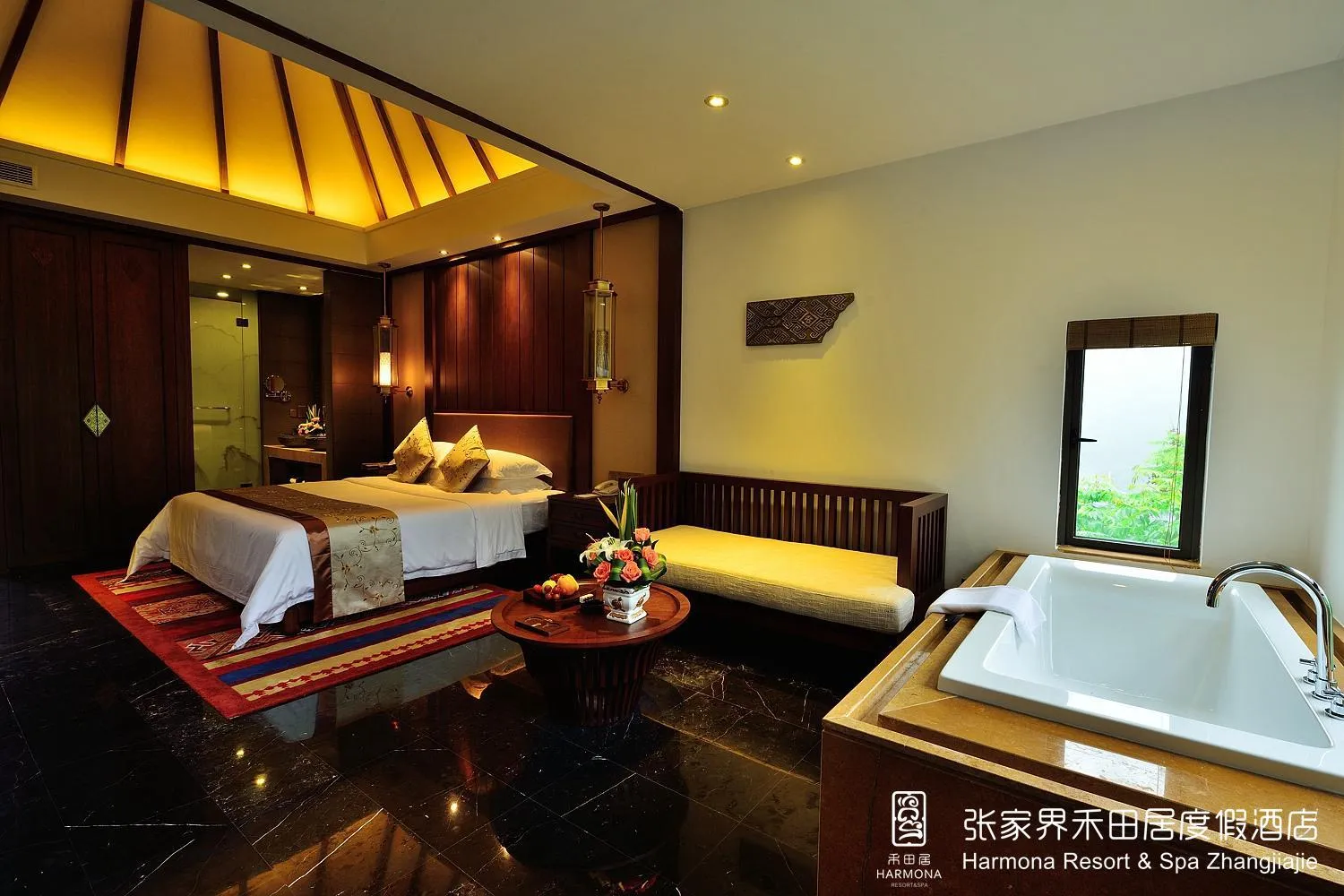 Bedroom, Bed in Harmona Resort & Spa Zhangjiajie