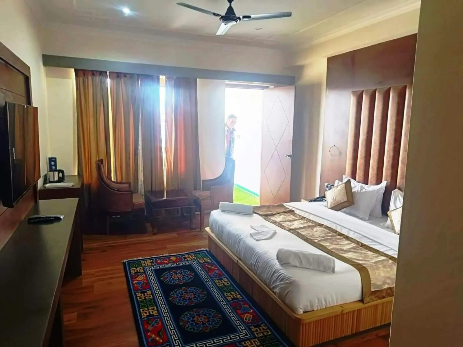 Bed in Hotel Ladakh Heaven