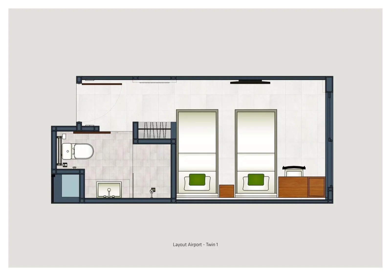 Floor plan in Grandmas Plus Hotel Airport