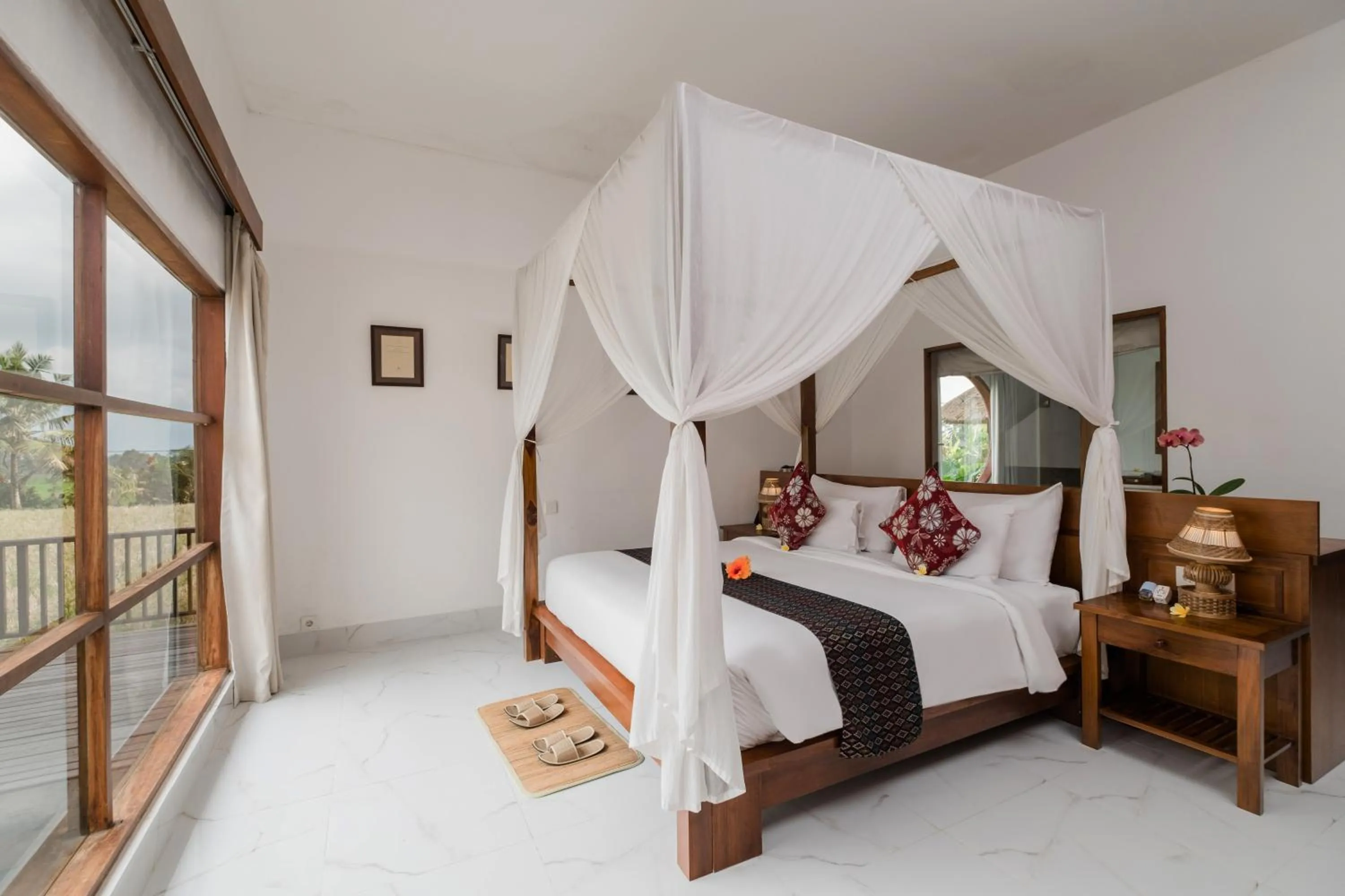 Bed in Alam Puisi Villa Ubud