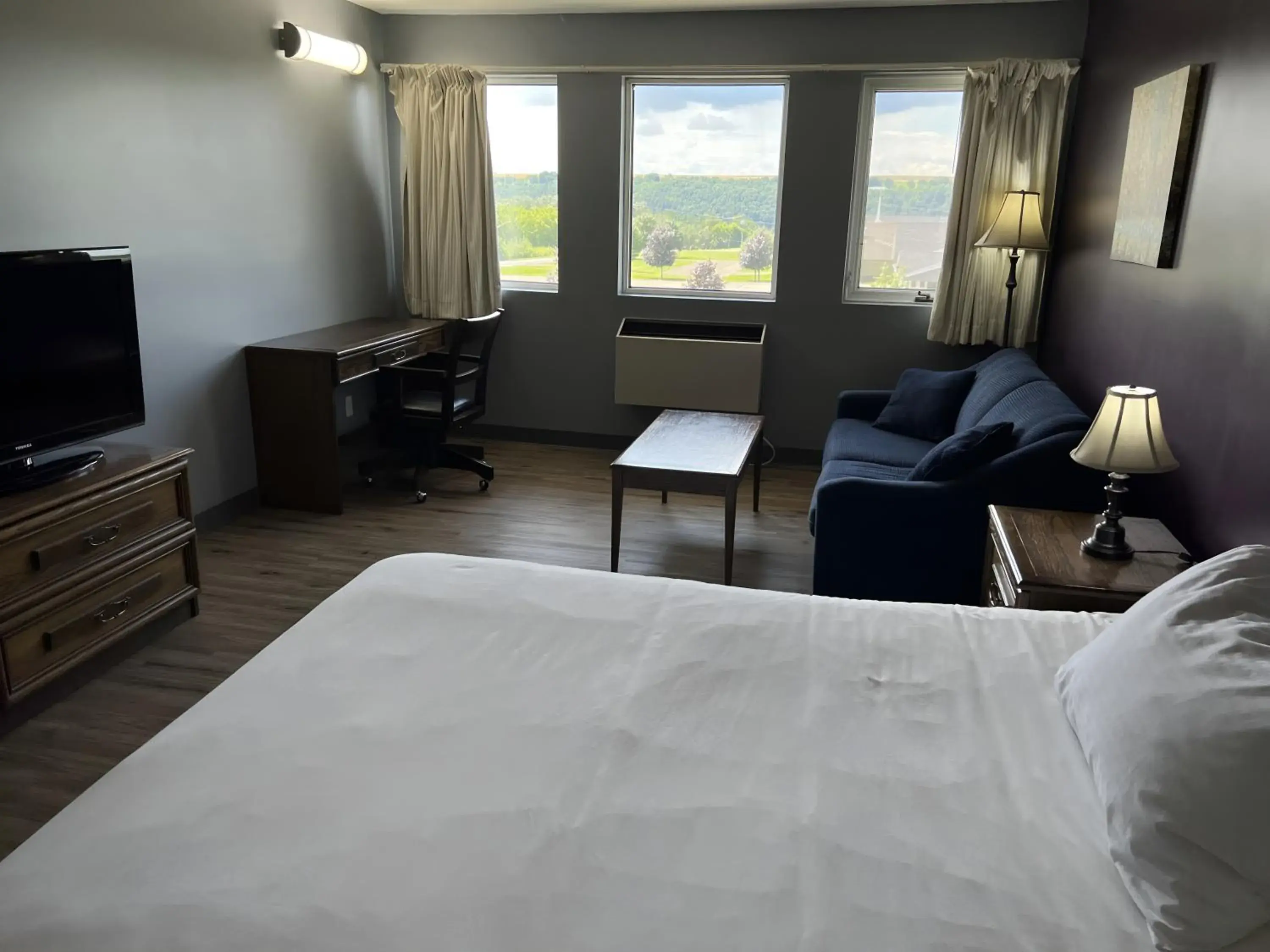 View (from property/room), Bed in Ramada by Wyndham Florenceville View (from property/room), Bed in Ramada by Wyndham Florenceville