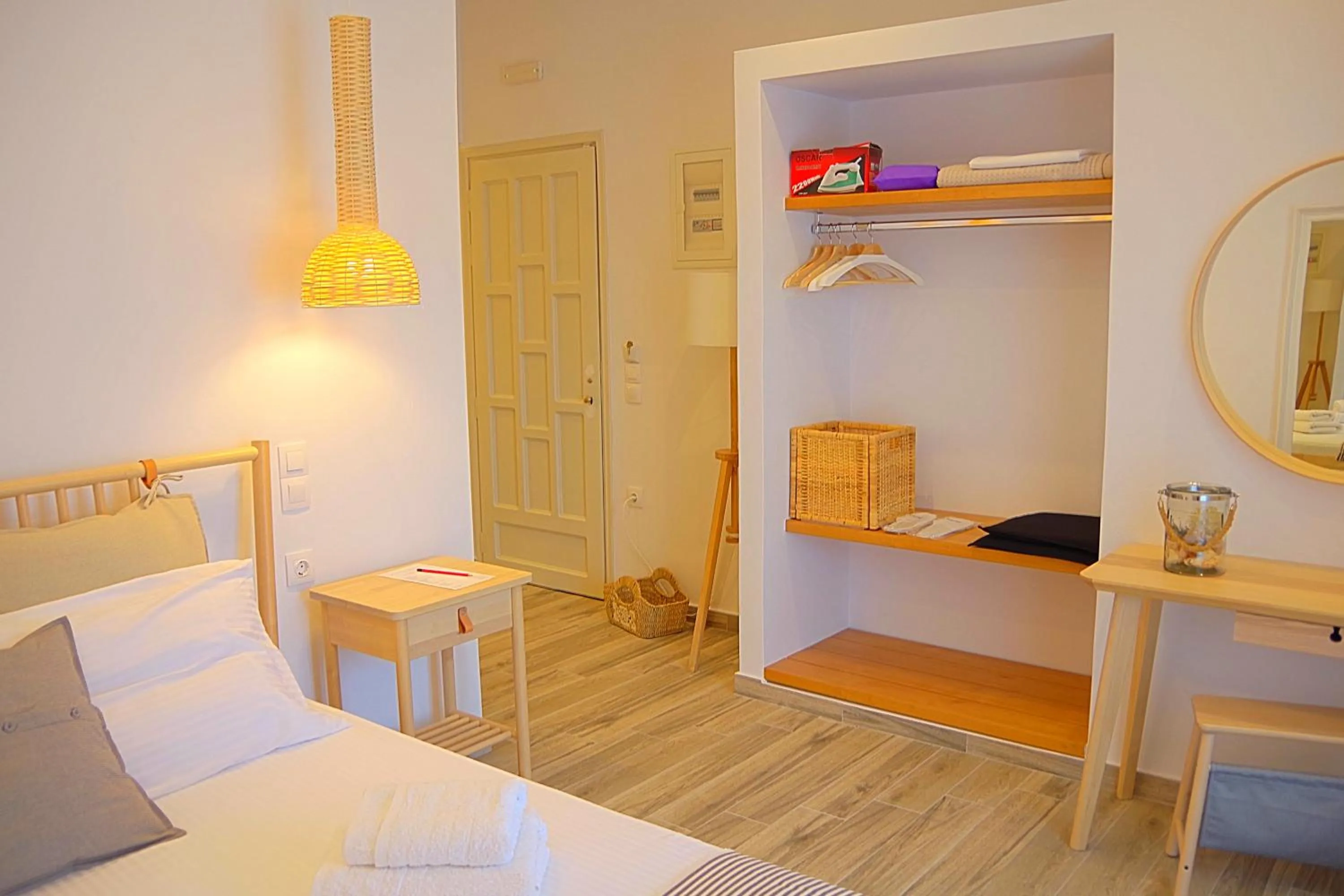 Bed in Xenios Zeus Apartments