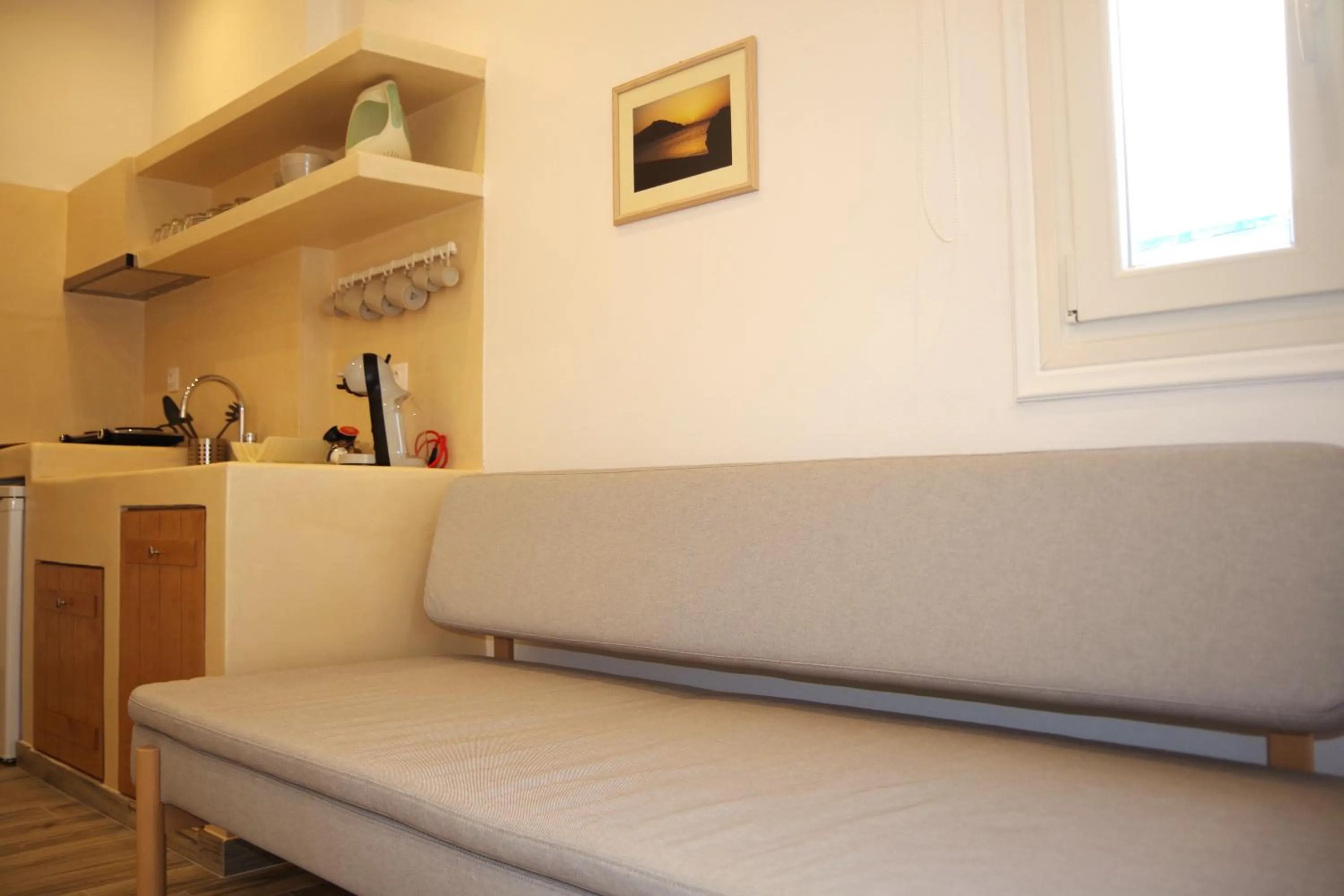 Bed in Xenios Zeus Apartments