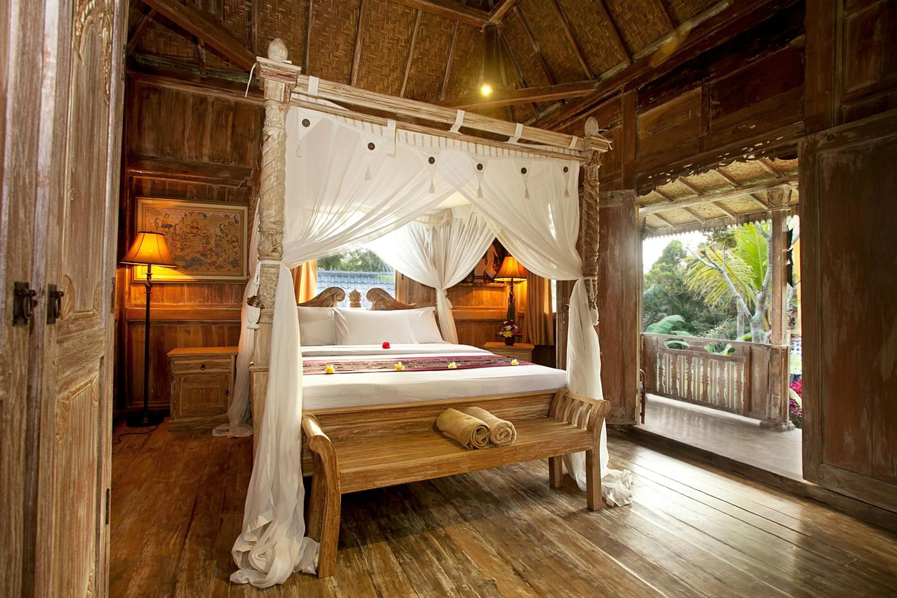 Bed in Pondok Sebatu Villa