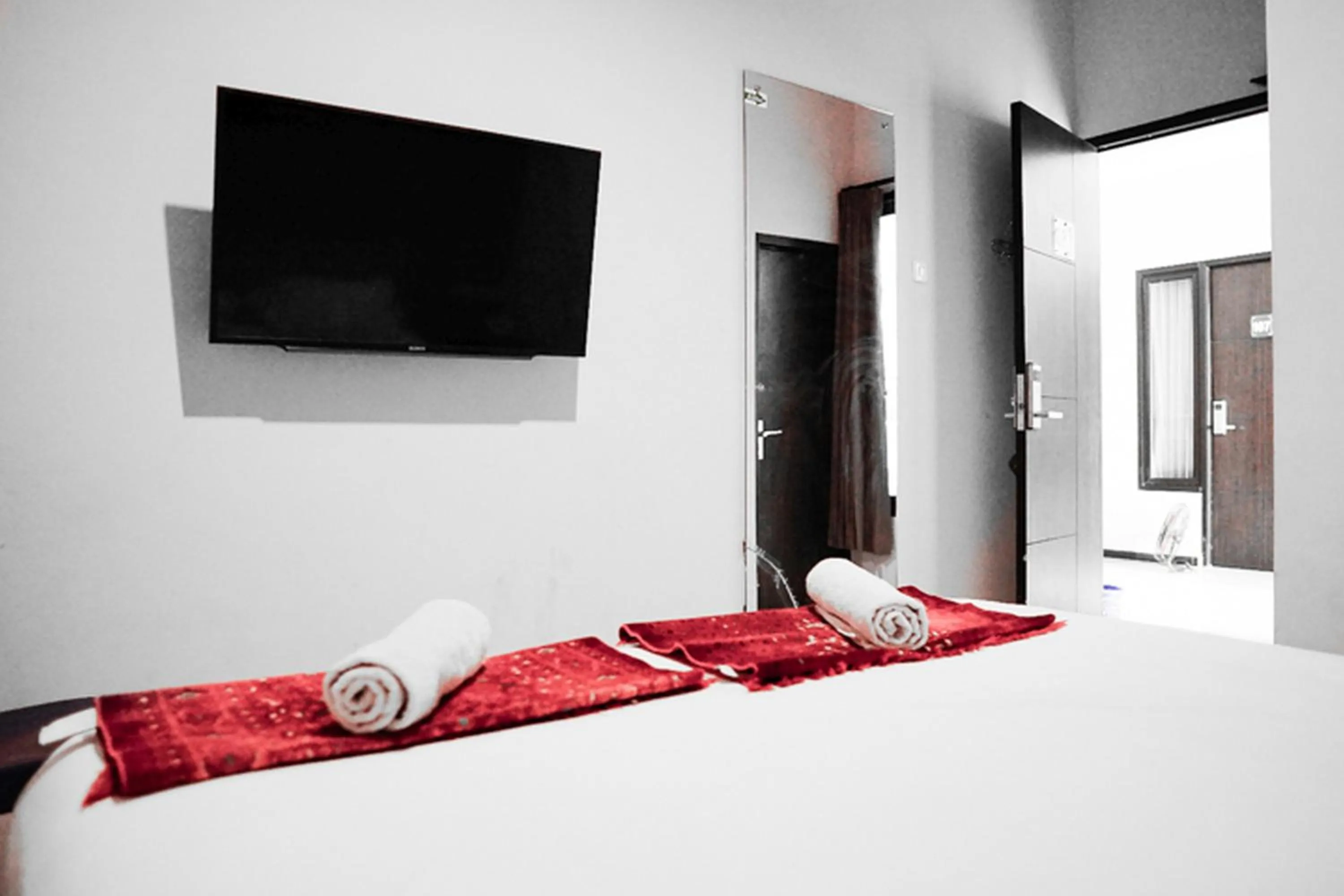 Bed in Audah Syariah Residence Mitra RedDoorz