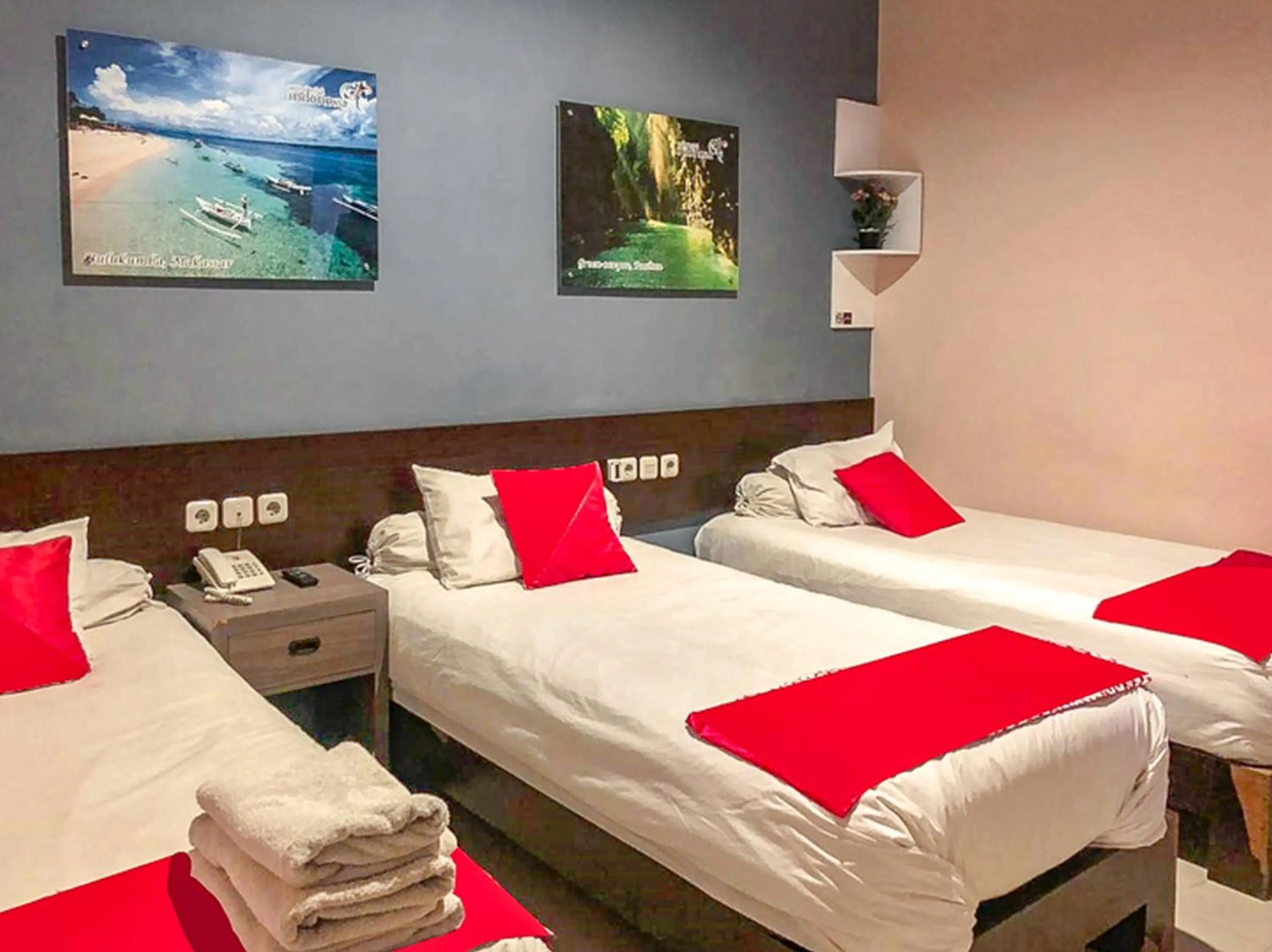 Bed in Audah Syariah Residence Mitra RedDoorz