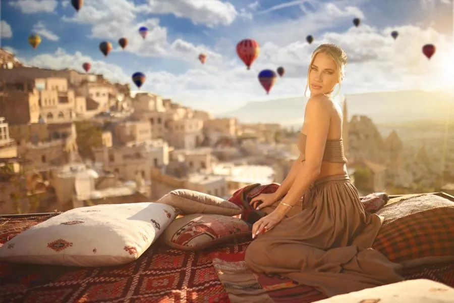 Balcony/Terrace in Mak's Cave House