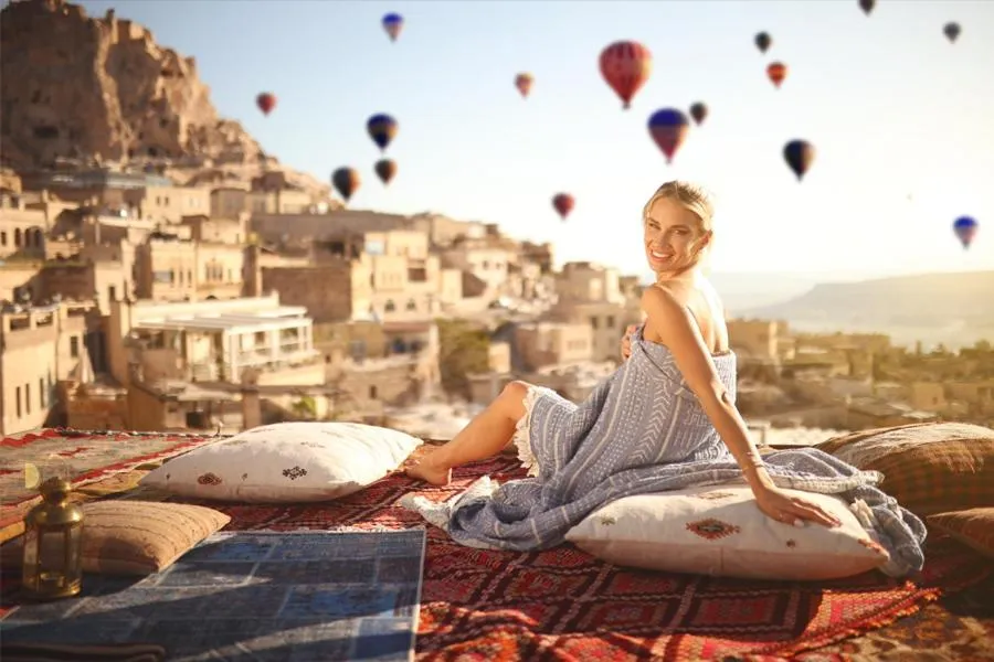 Balcony/Terrace in Mak's Cave House