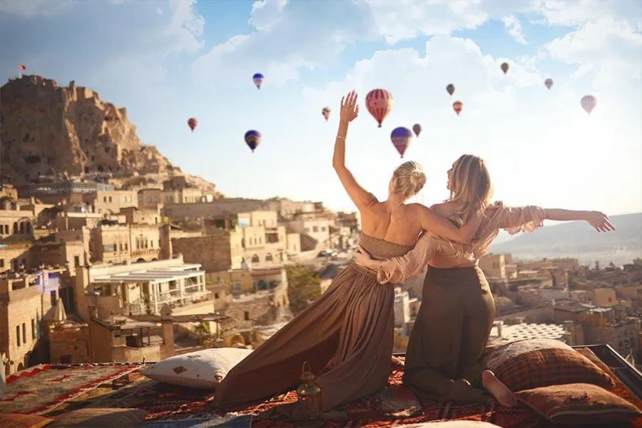 Balcony/Terrace in Mak's Cave House