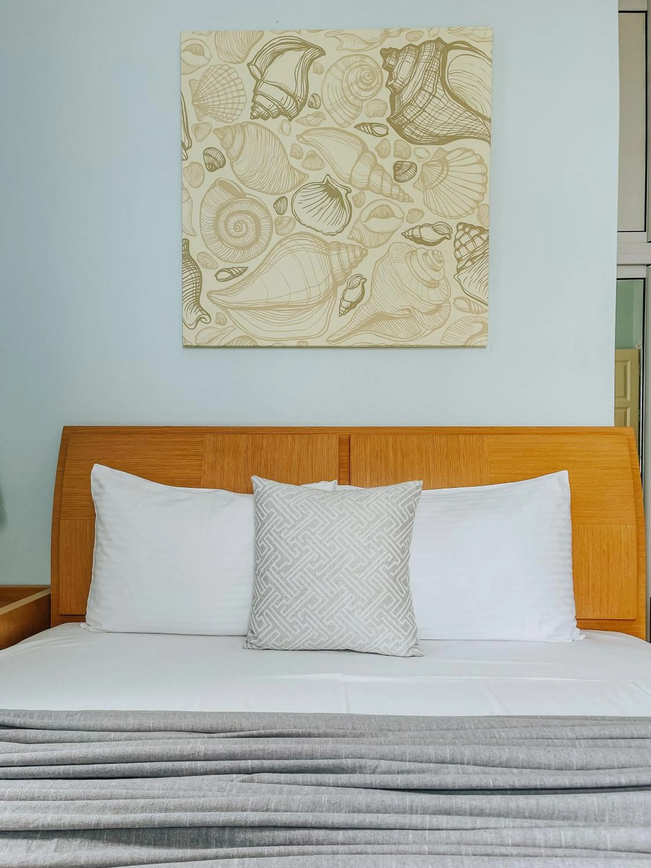 Bed in Vithos Seaside Aparthotel