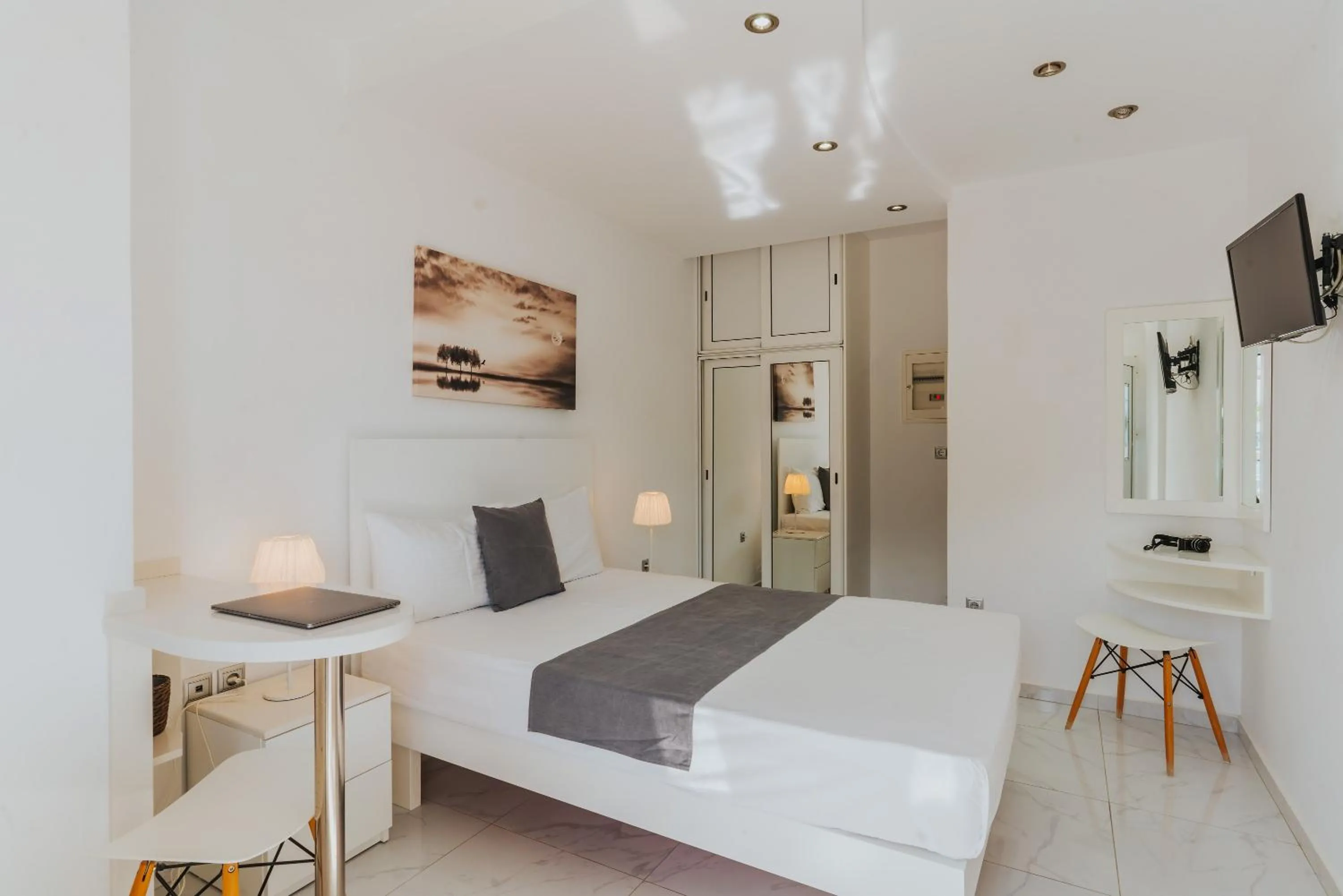 Bed in Vithos Seaside Aparthotel