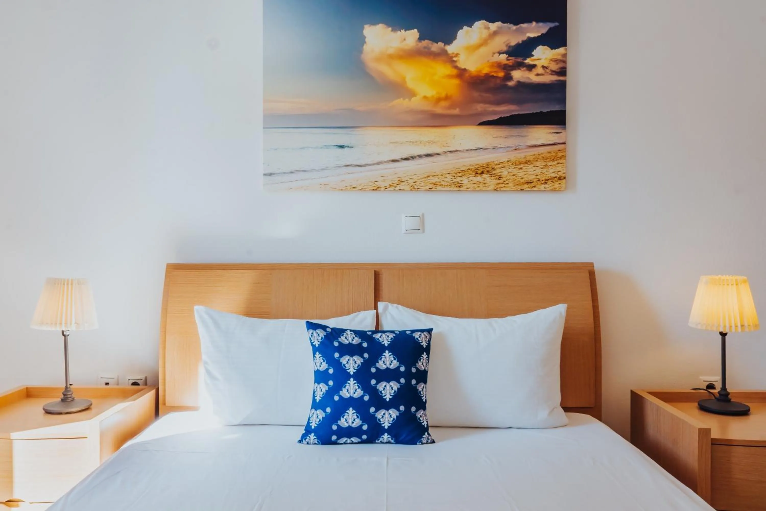 Bed in Vithos Seaside Aparthotel