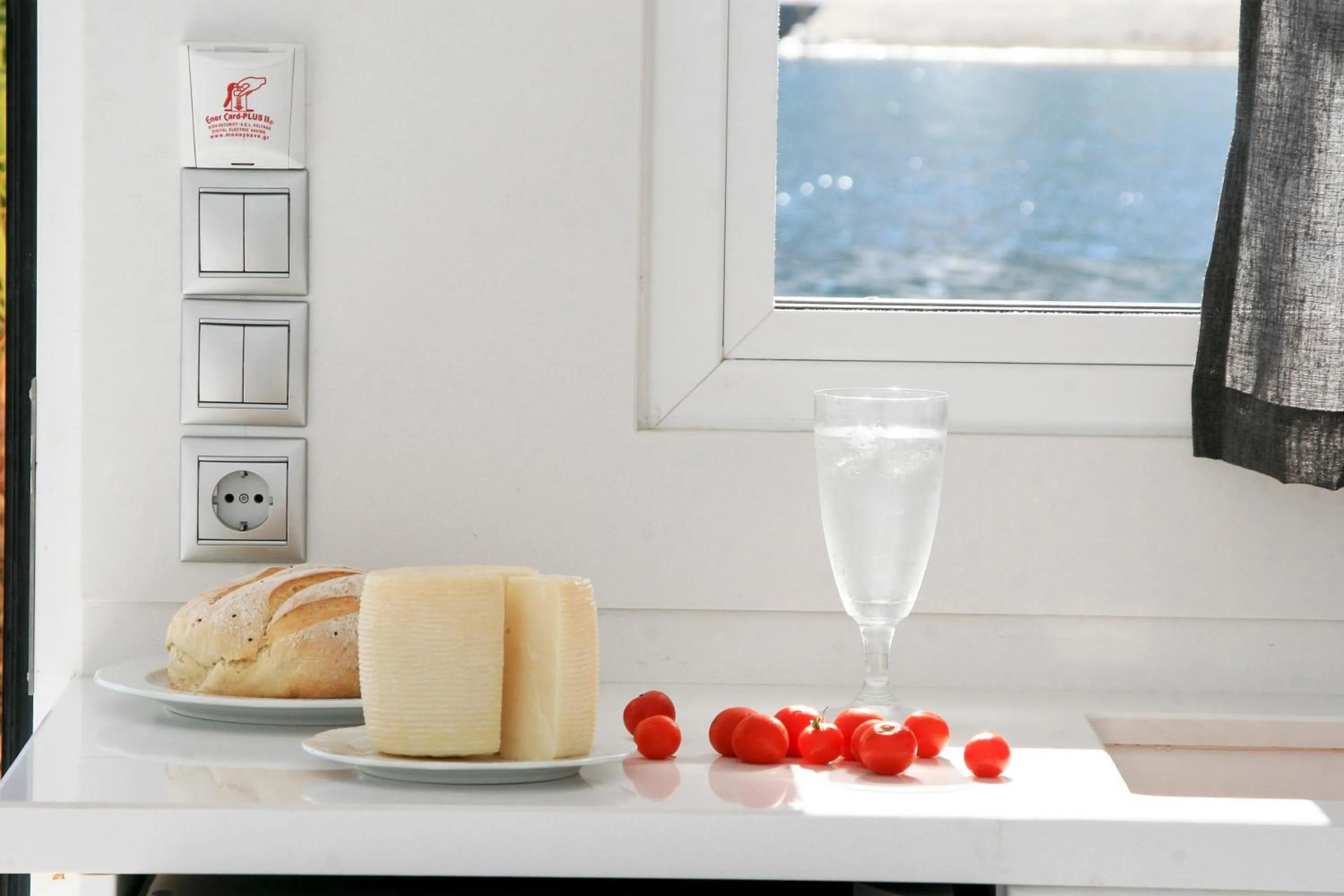 Kitchen or kitchenette in Vithos Seaside Aparthotel