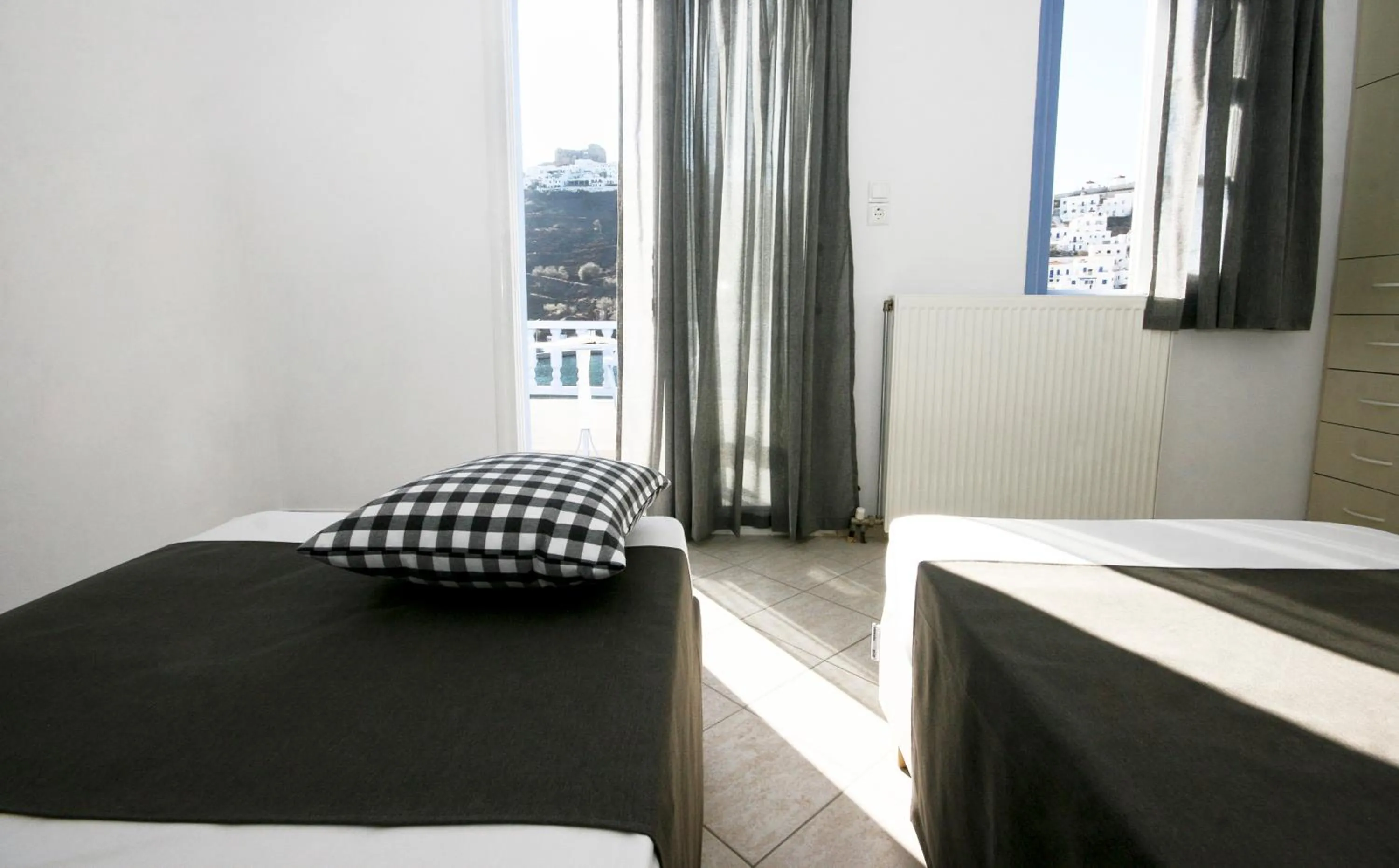 Bedroom, Bed in Vithos Seaside Aparthotel