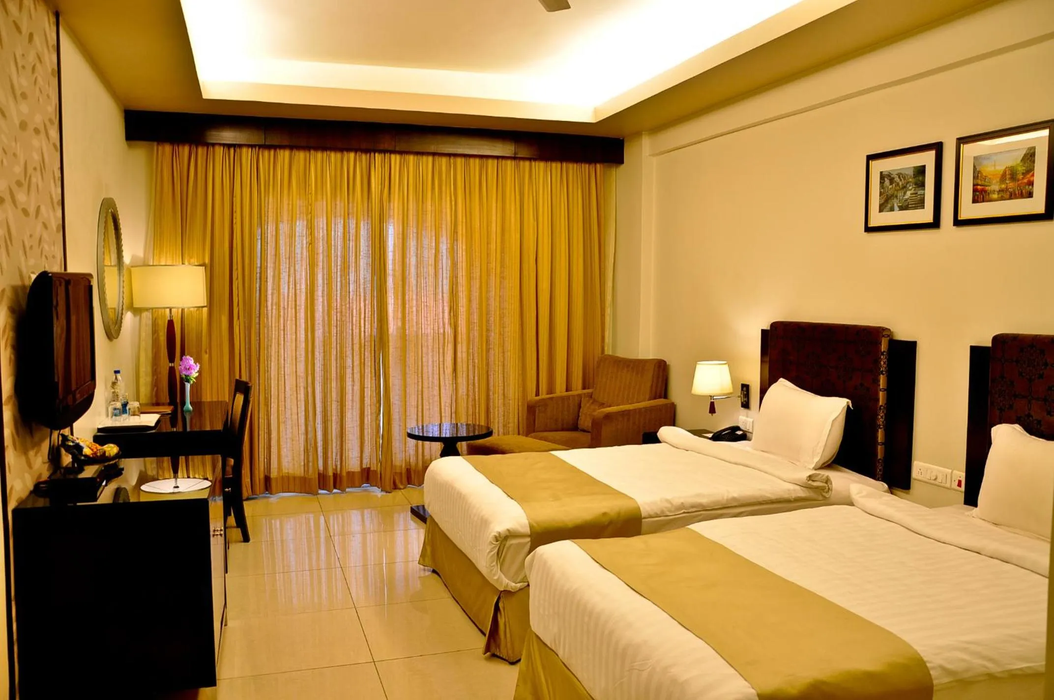 Bedroom, Bed in Pramod Convention & Club Resort