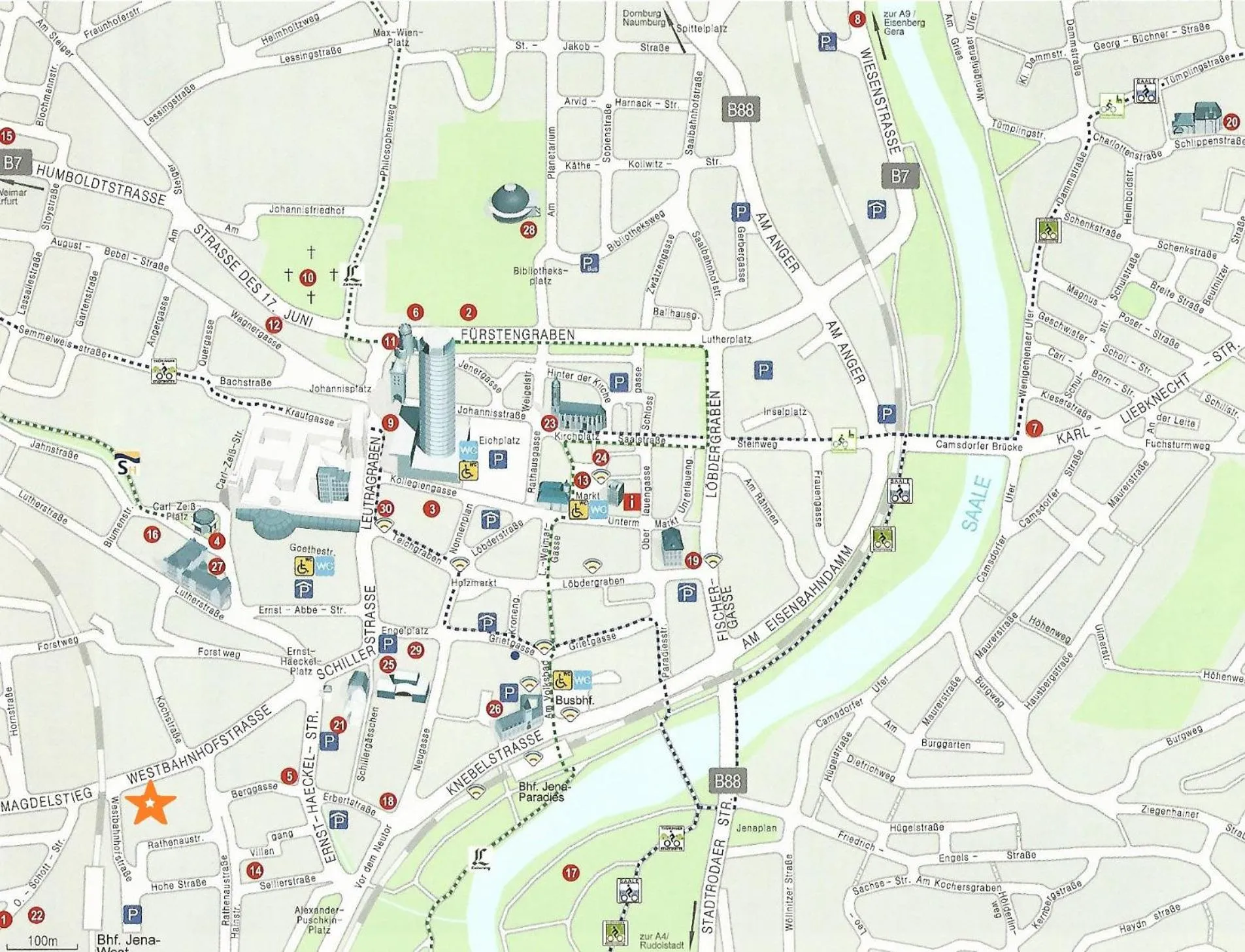 Area and facilities in Hotel Thüringer Hof