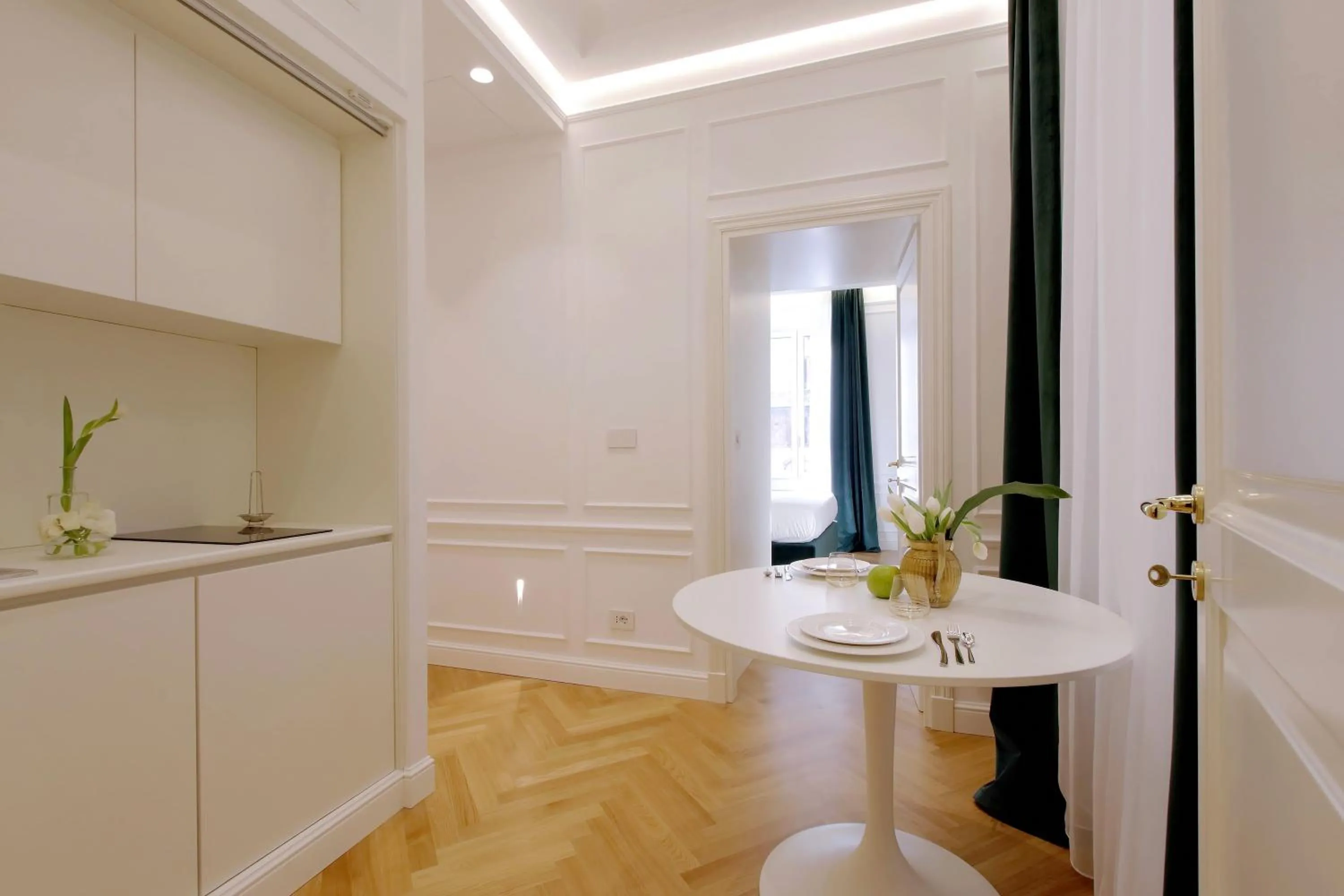 Kitchen or kitchenette in Domna Luxury Suites