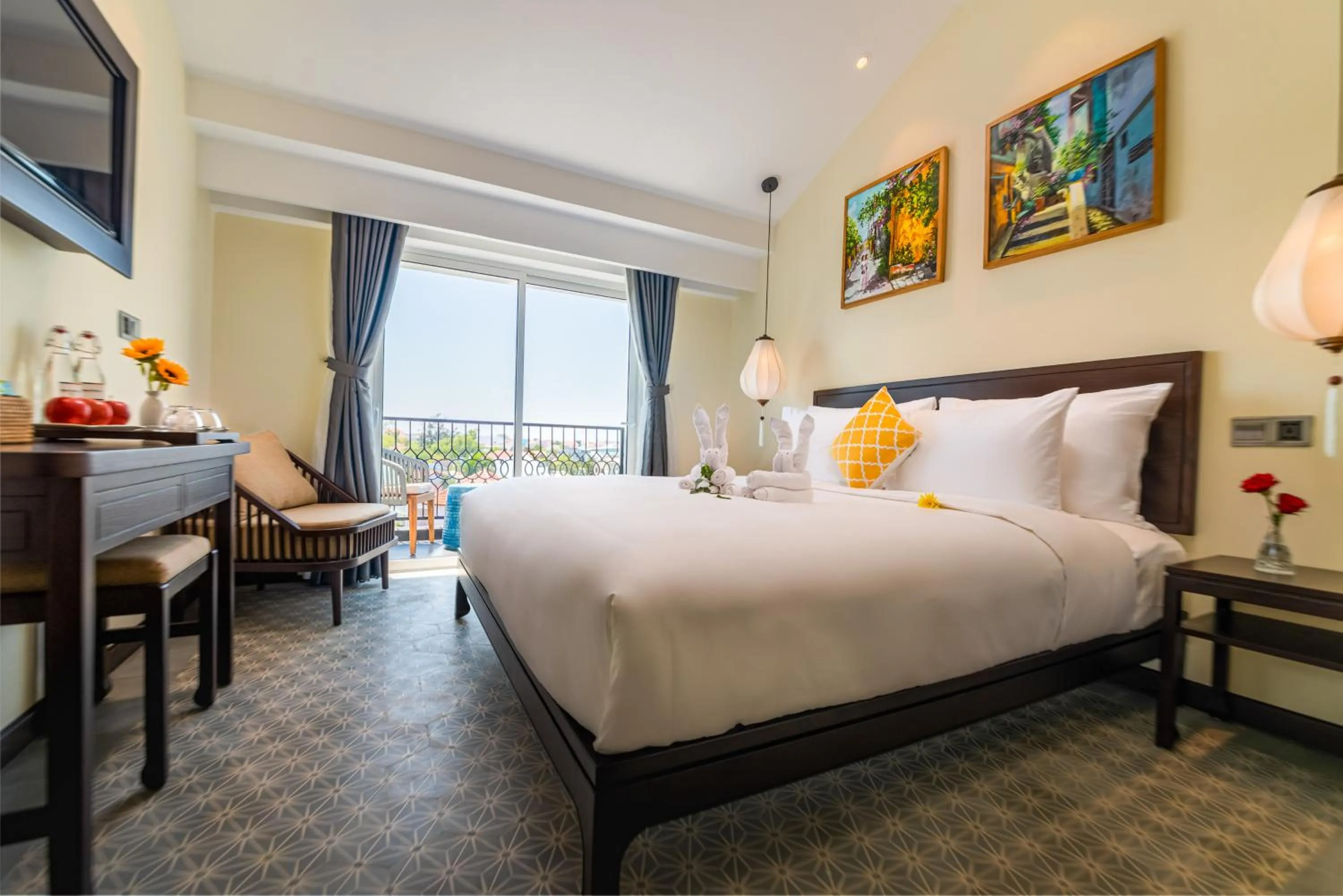 Bedroom, Bed in Hoi An Merrily De Art Hotel