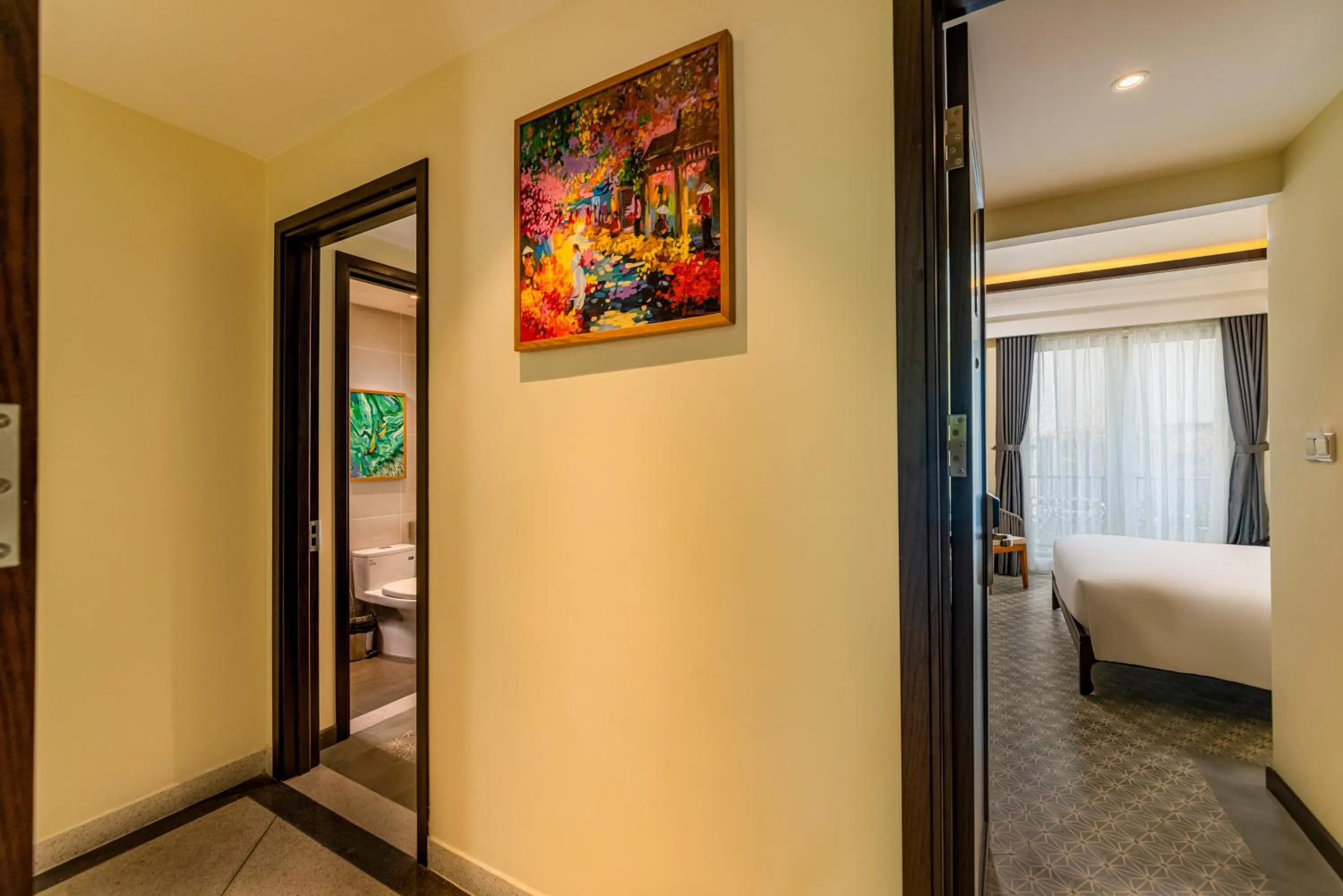 Bedroom, Bed in Hoi An Merrily De Art Hotel