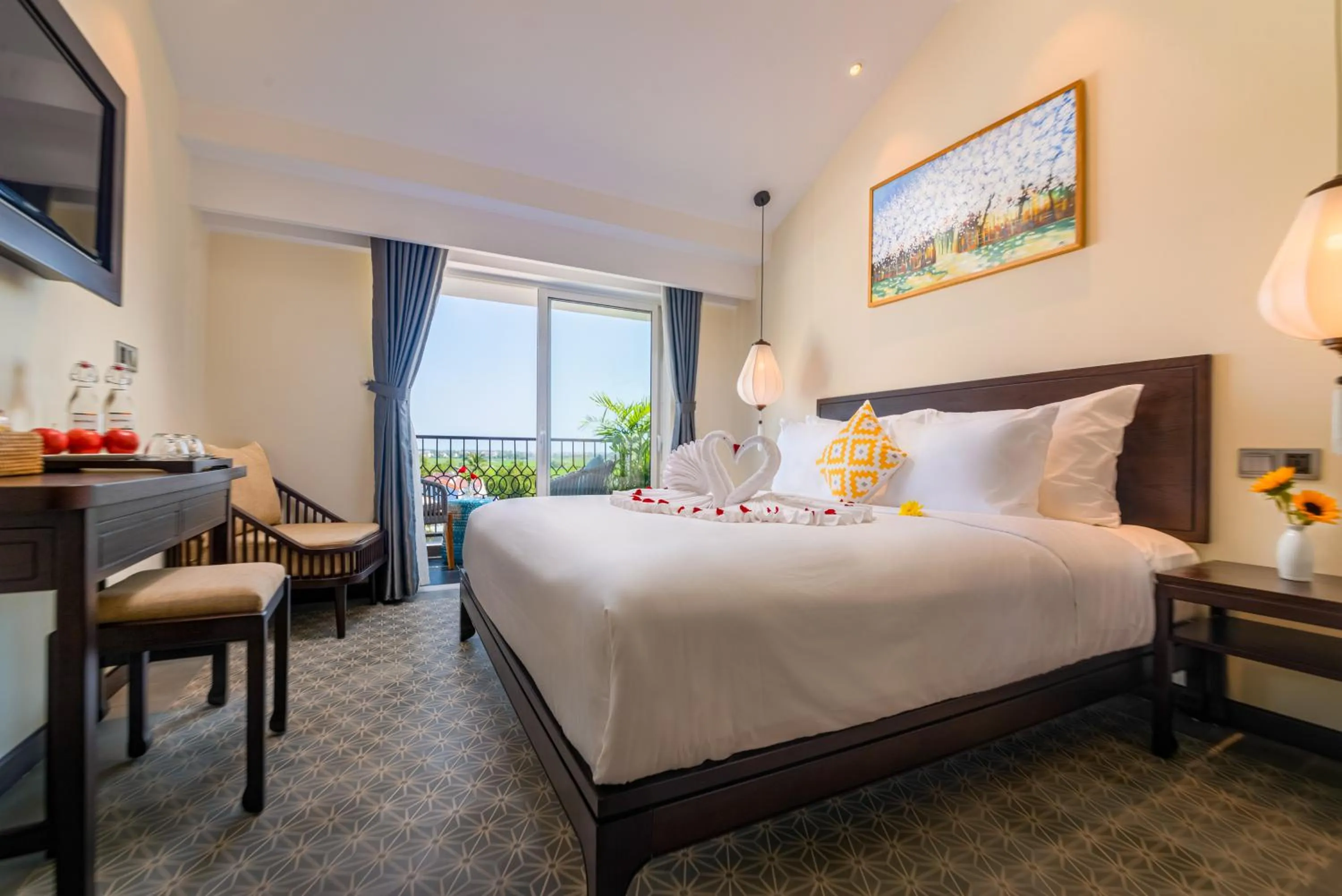 Bedroom, Bed in Hoi An Merrily De Art Hotel