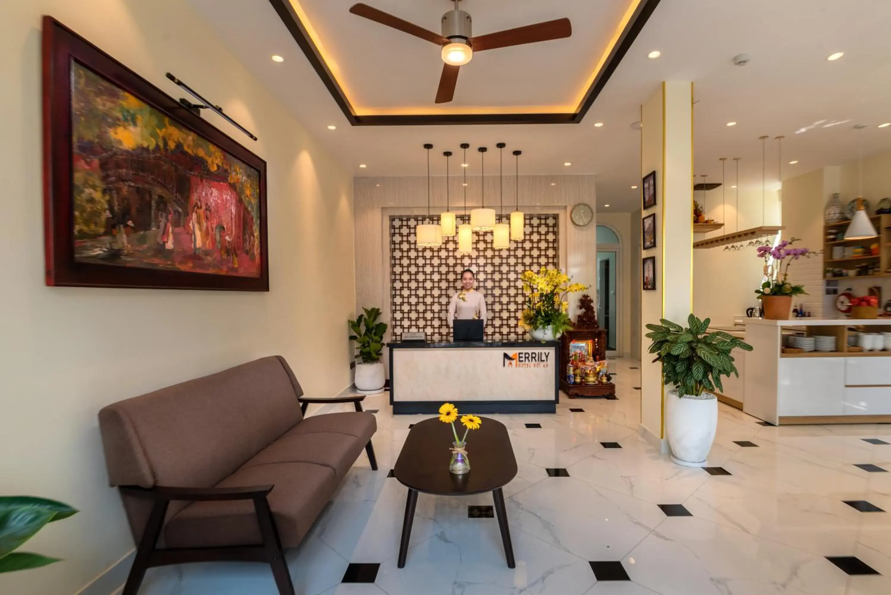 Living room in Hoi An Merrily De Art Hotel Living room in Hoi An Merrily De Art Hotel