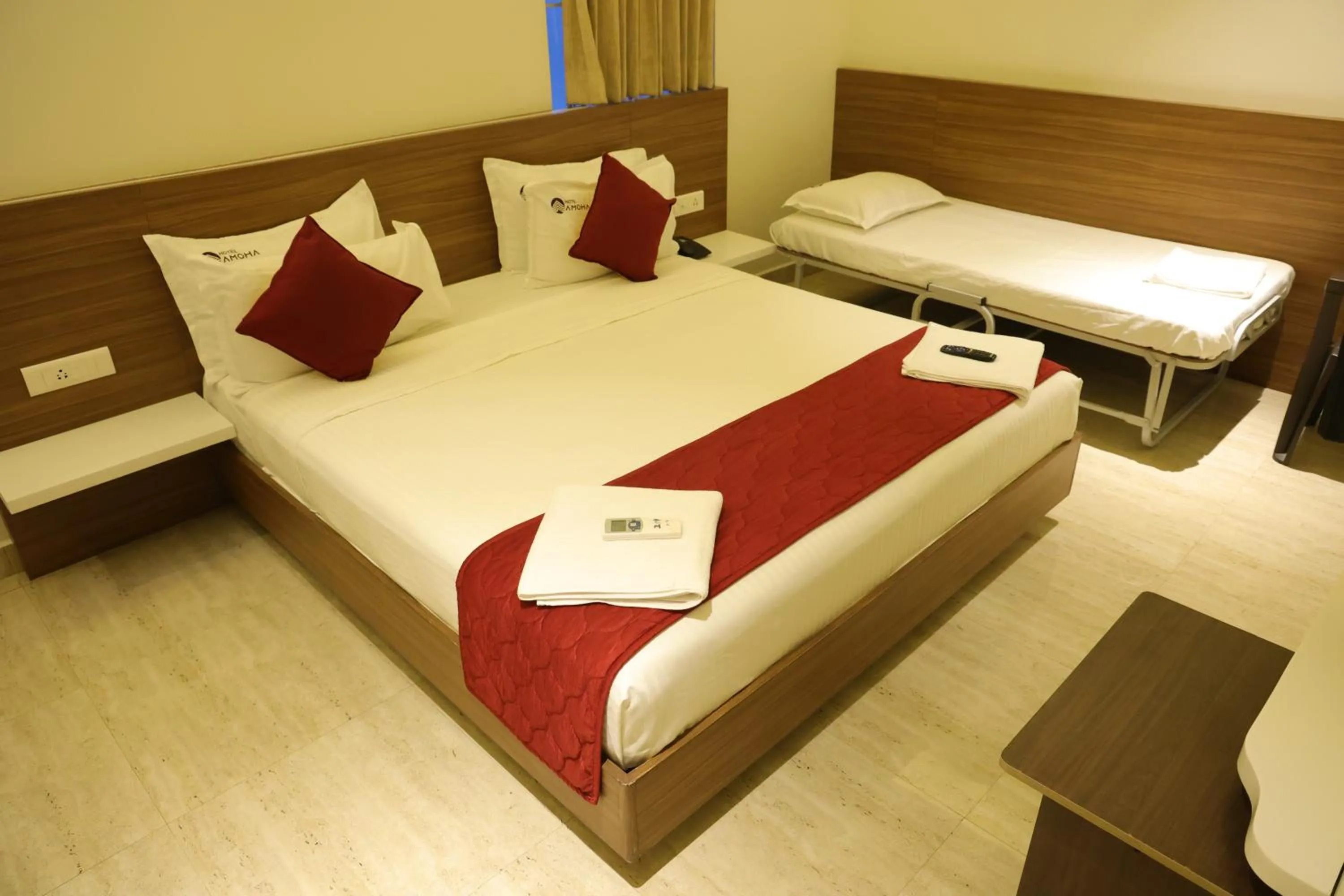 Bed in Hotel Amoha