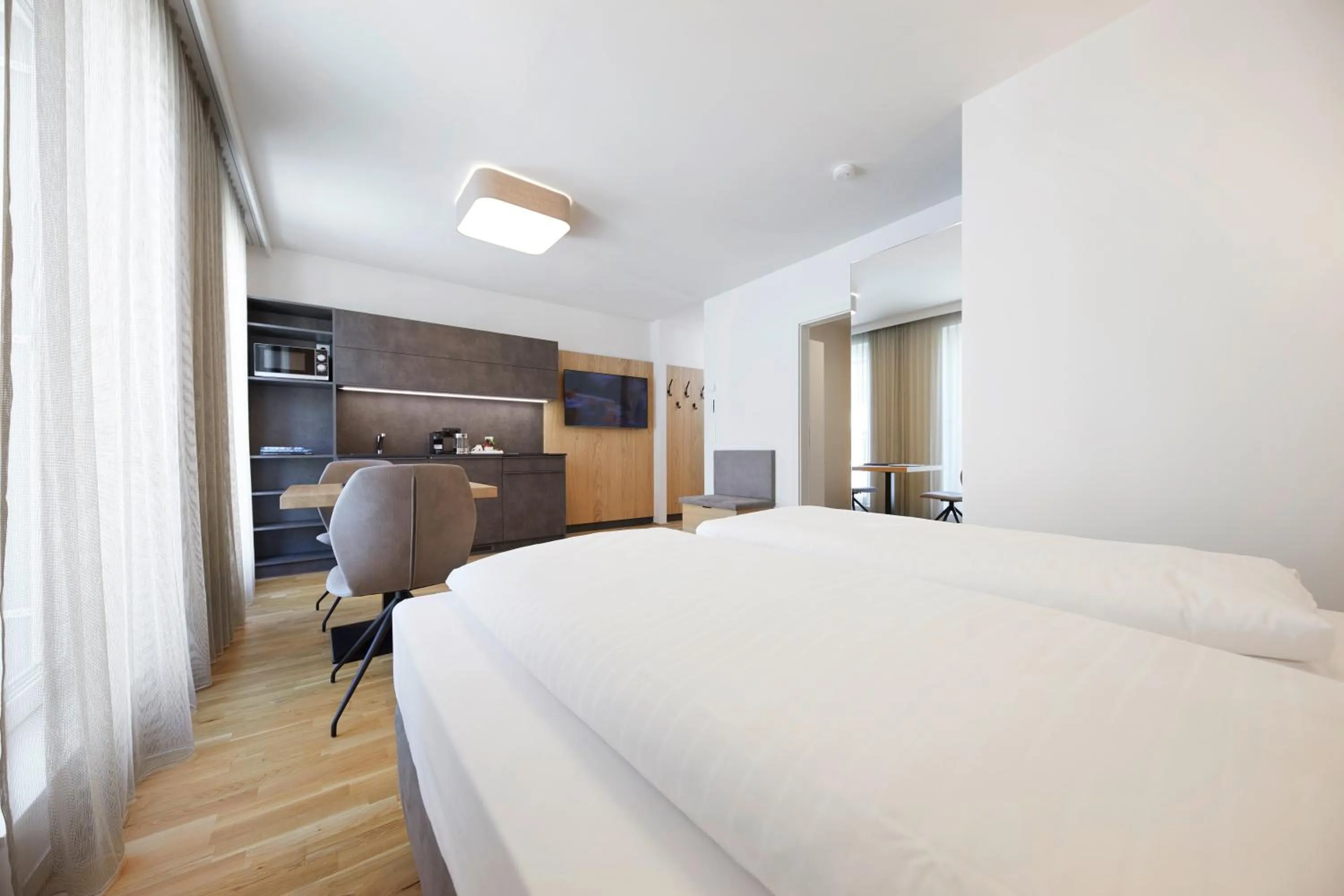 Photo of the whole room, Bed in Hotel Gösser Bräu