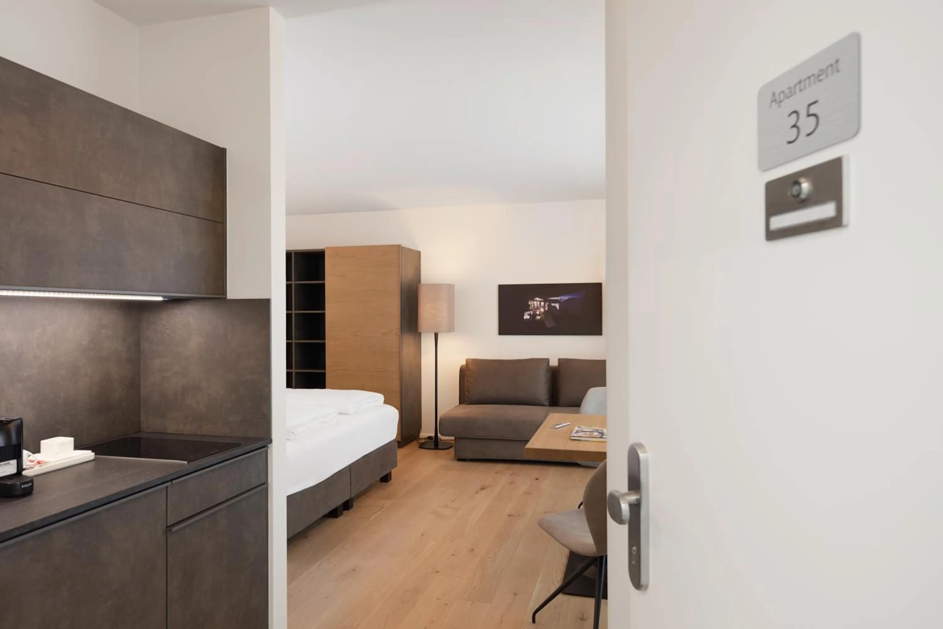 Photo of the whole room, Bed in Hotel Gösser Bräu