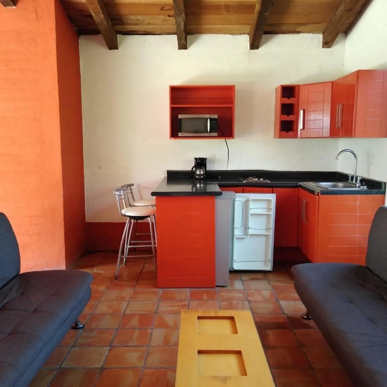 Kitchen or kitchenette in Hotel Villa Cantabria