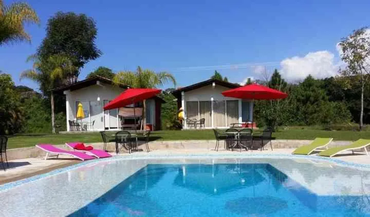 Swimming pool in Hotel Villa Cantabria