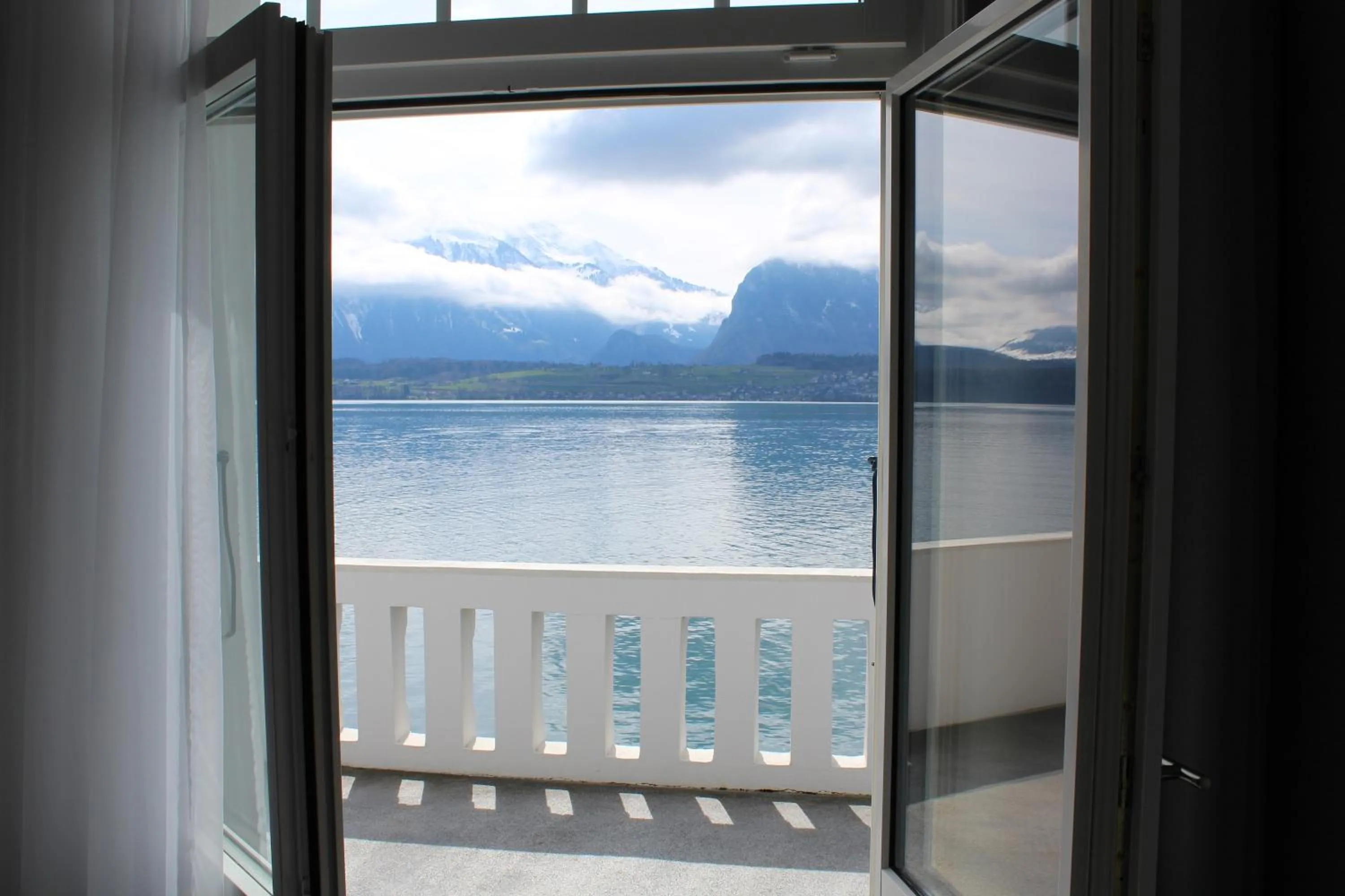 View (from property/room) in Hotel Restaurant Bellevue au Lac