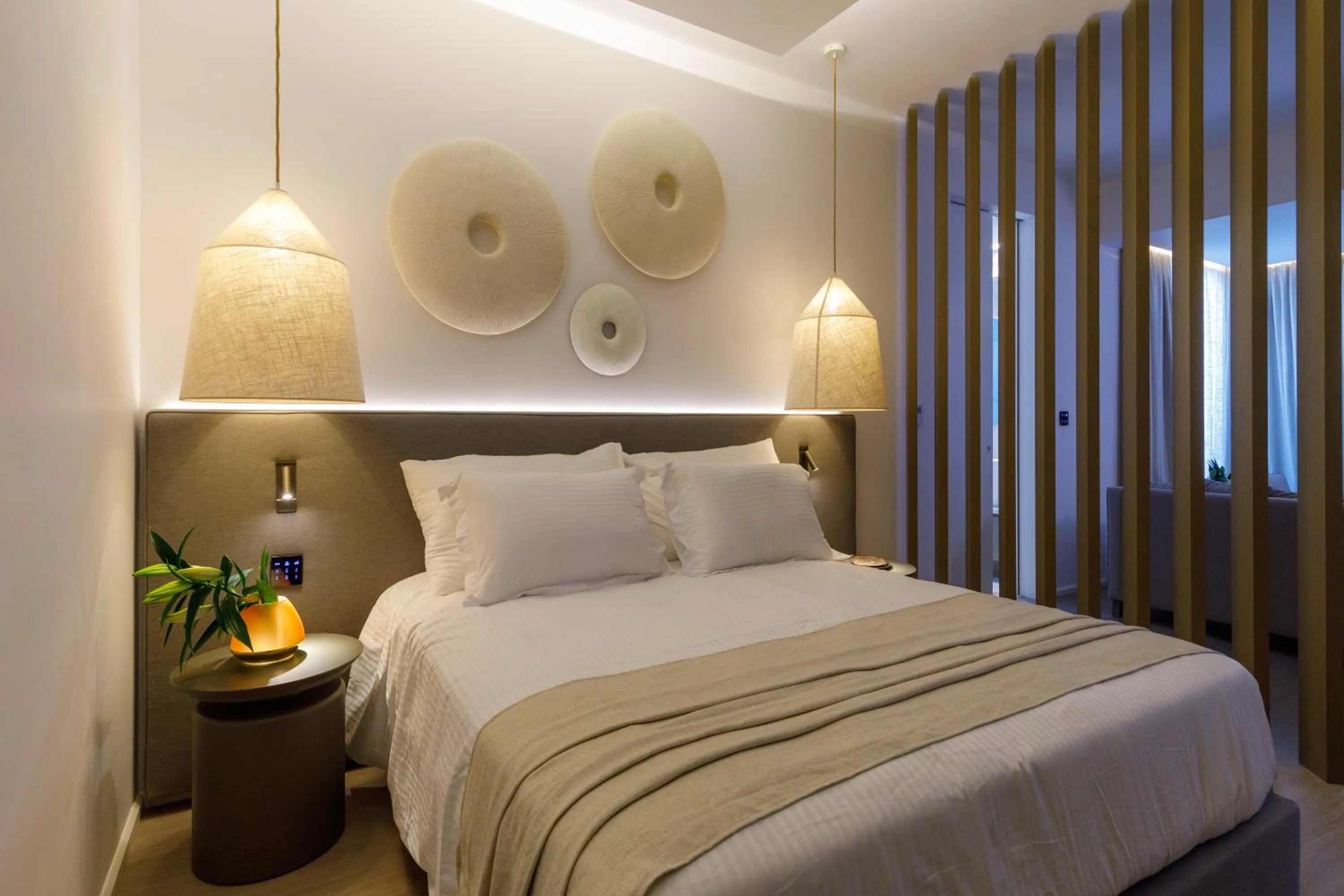 Bed in Tasia Maris Beach Hotel - Adults Only