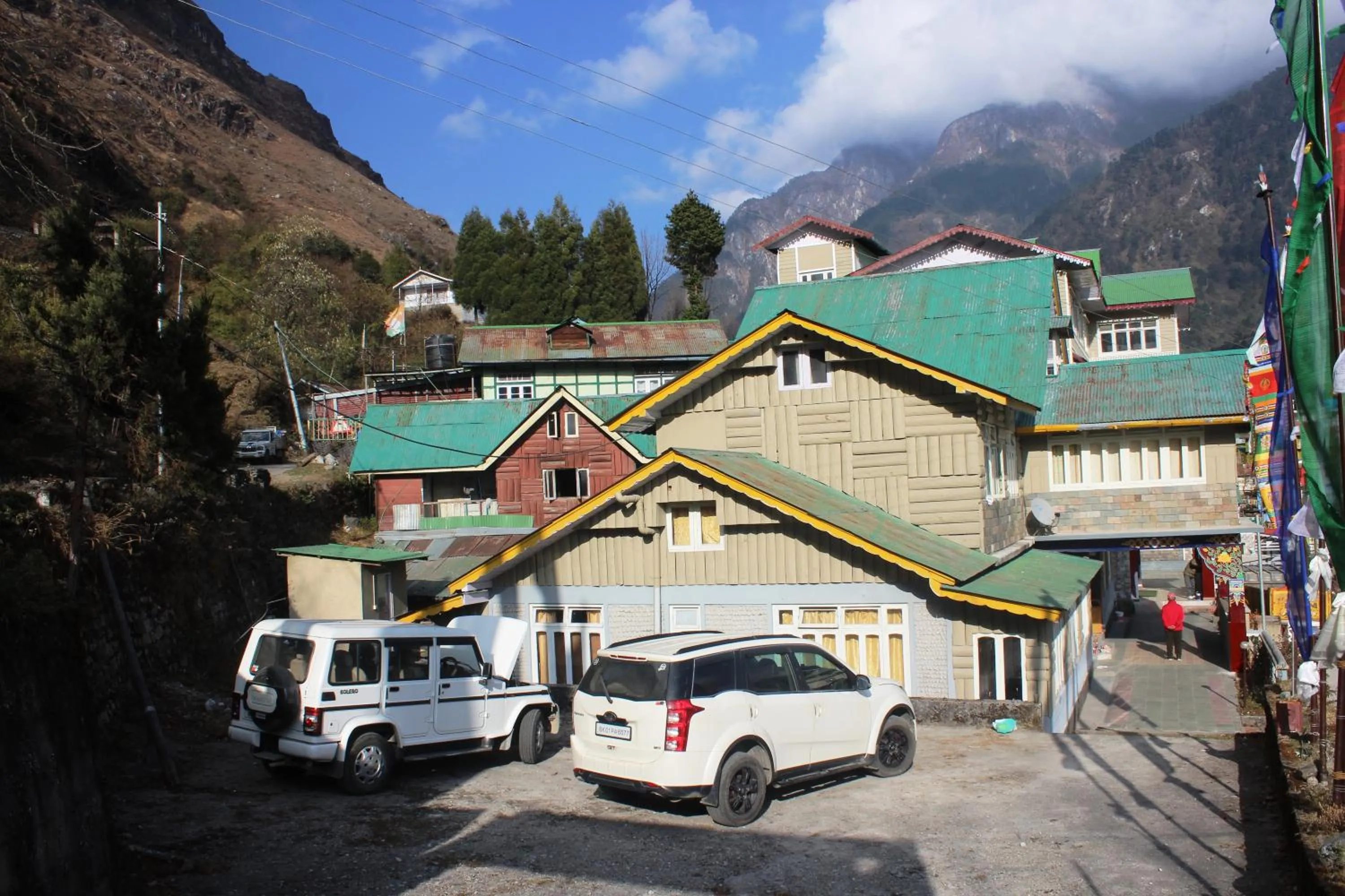 Property building in Le Coxy Resort Lachung
