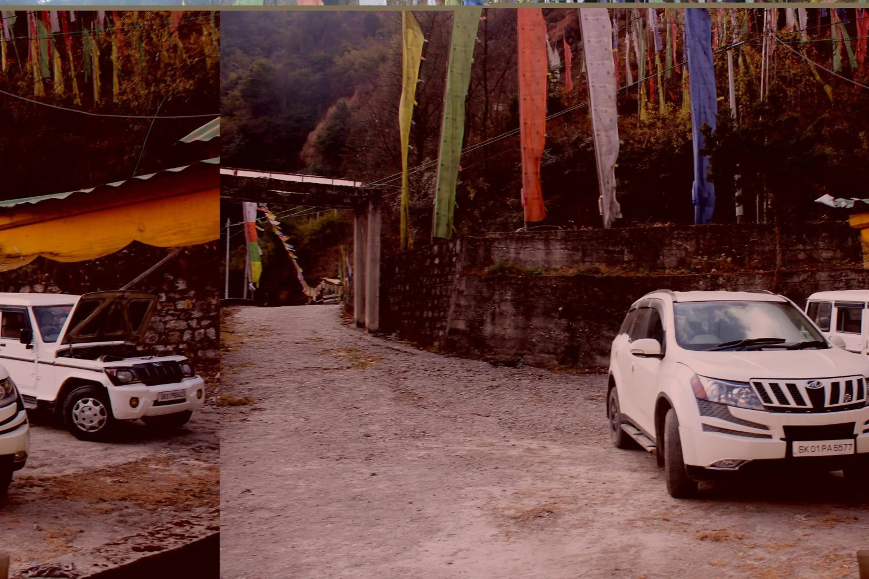 Parking in Le Coxy Resort Lachung