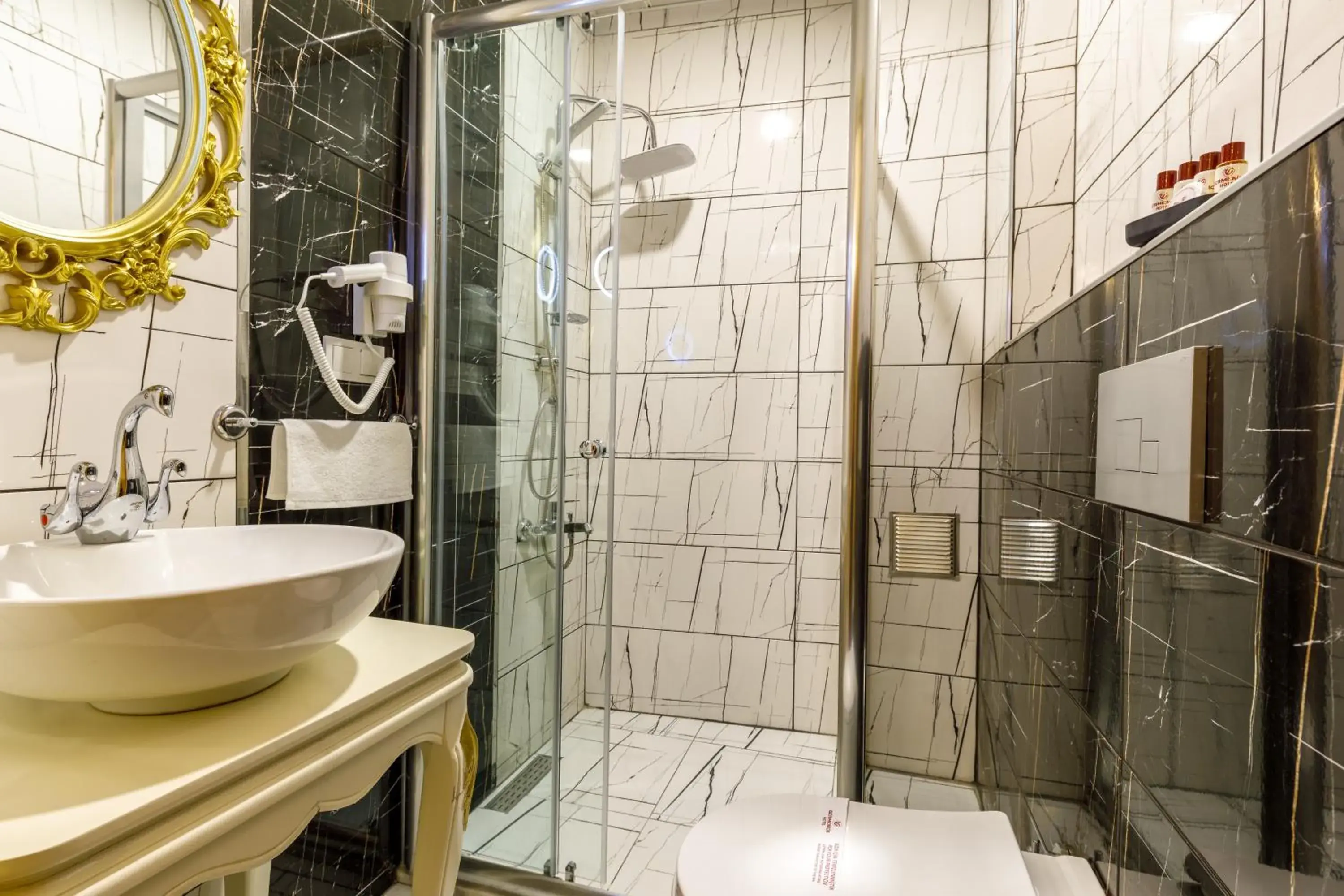 Bathroom in Germenicia Hotel Bathroom in Germenicia Hotel