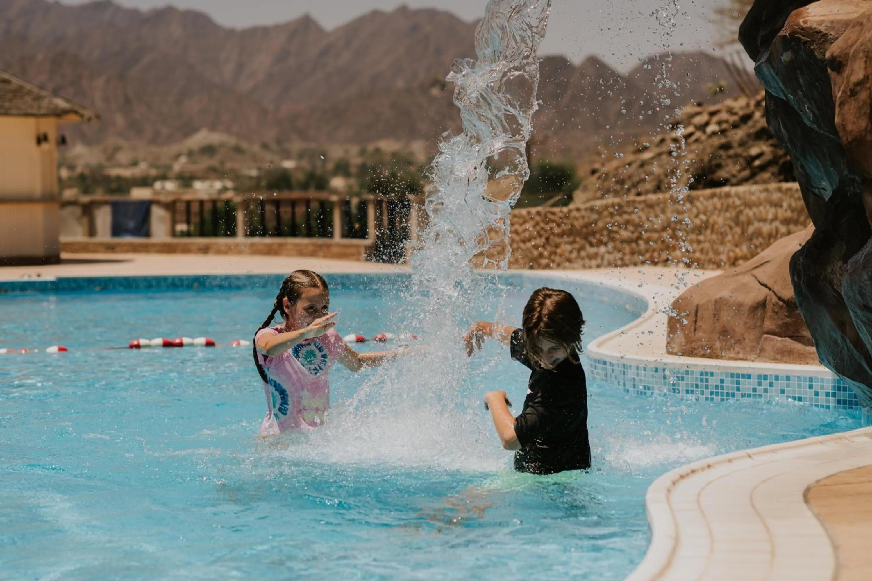 Swimming pool in JA Hatta Fort Hotel