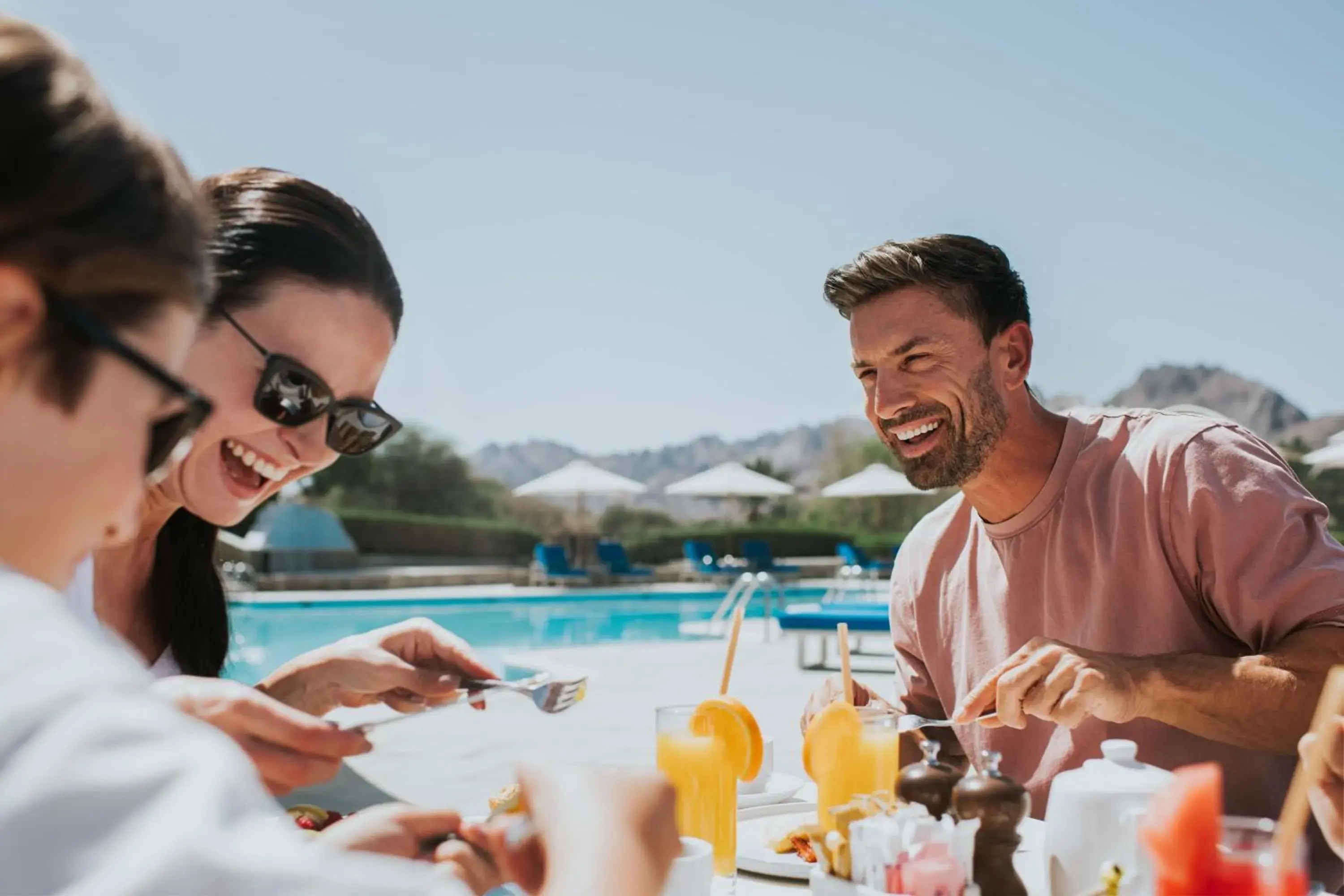 Swimming pool in JA Hatta Fort Hotel Swimming pool in JA Hatta Fort Hotel