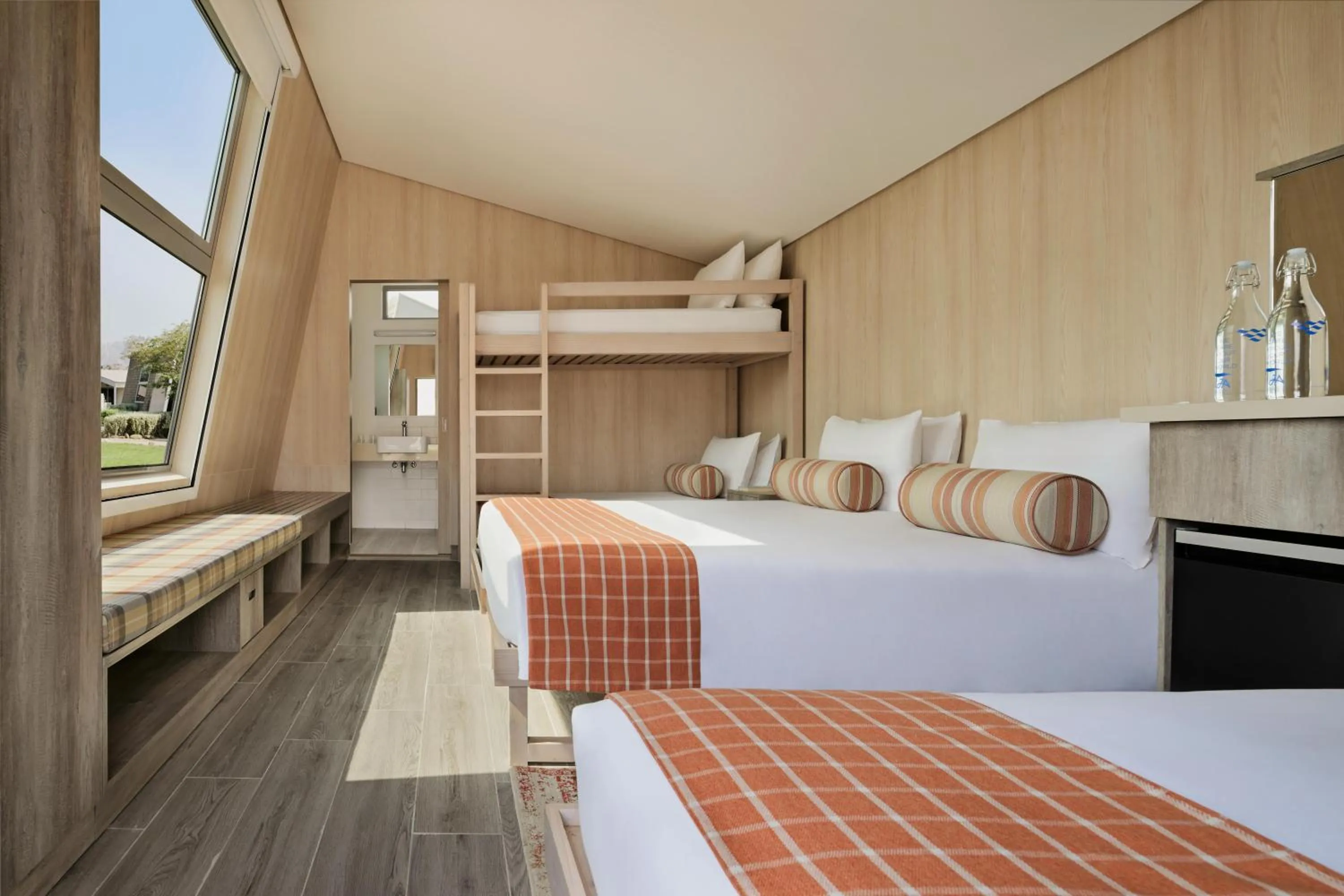 Bed in JA Hatta Fort Hotel