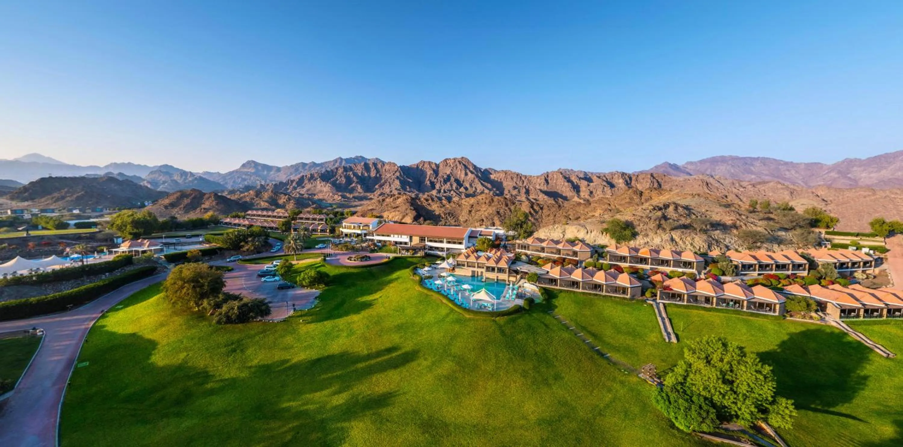Bird's eye view in JA Hatta Fort Hotel