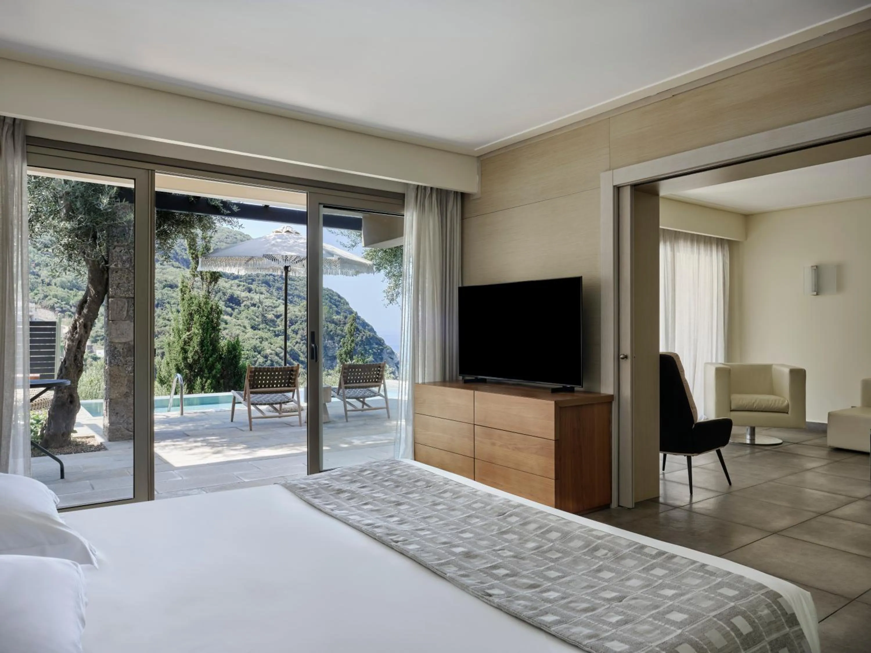 Bed in Atlantica Grand Mediterraneo Resort - Adults Only