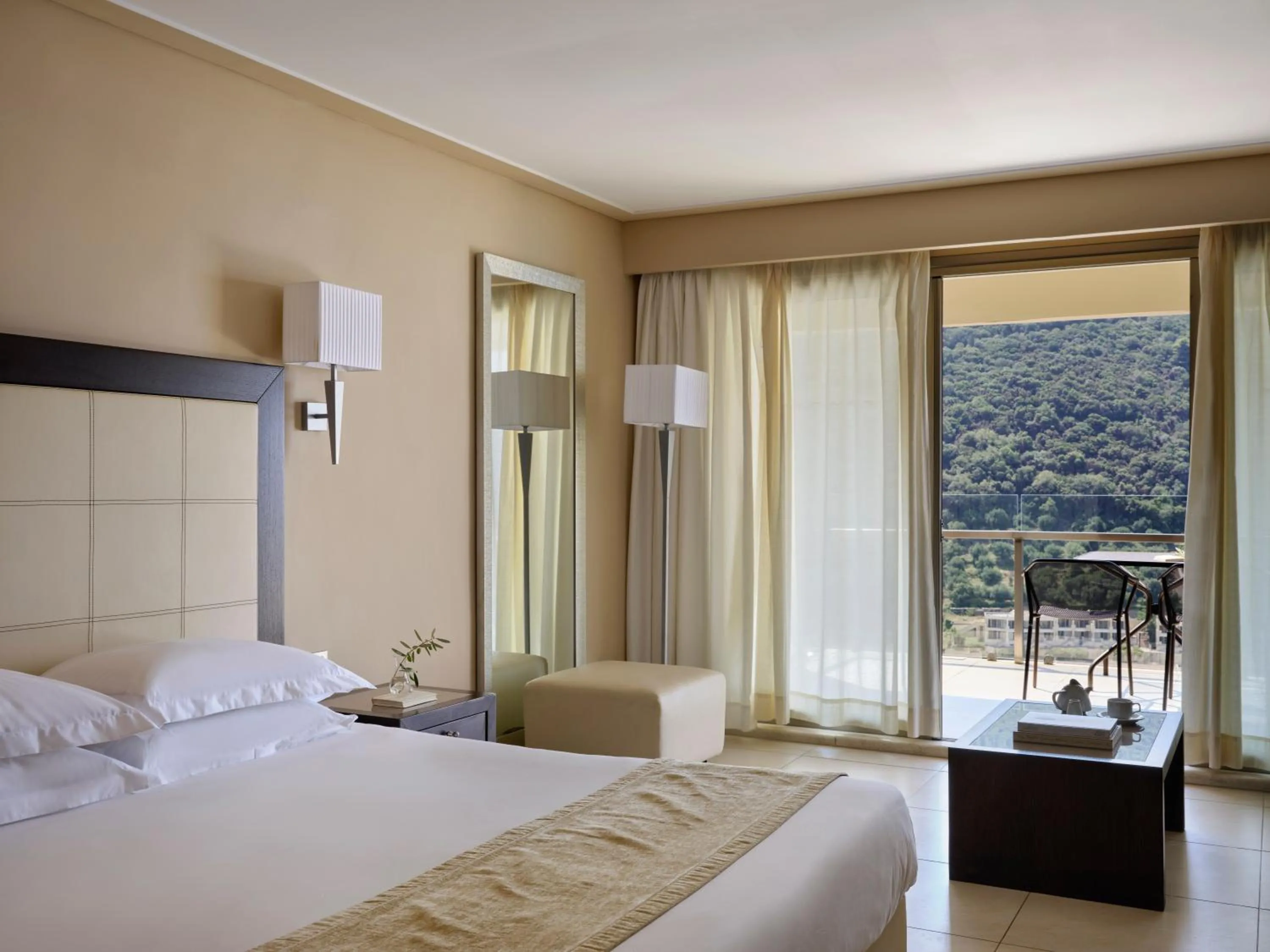 View (from property/room), Bed in Atlantica Grand Mediterraneo Resort - Adults Only